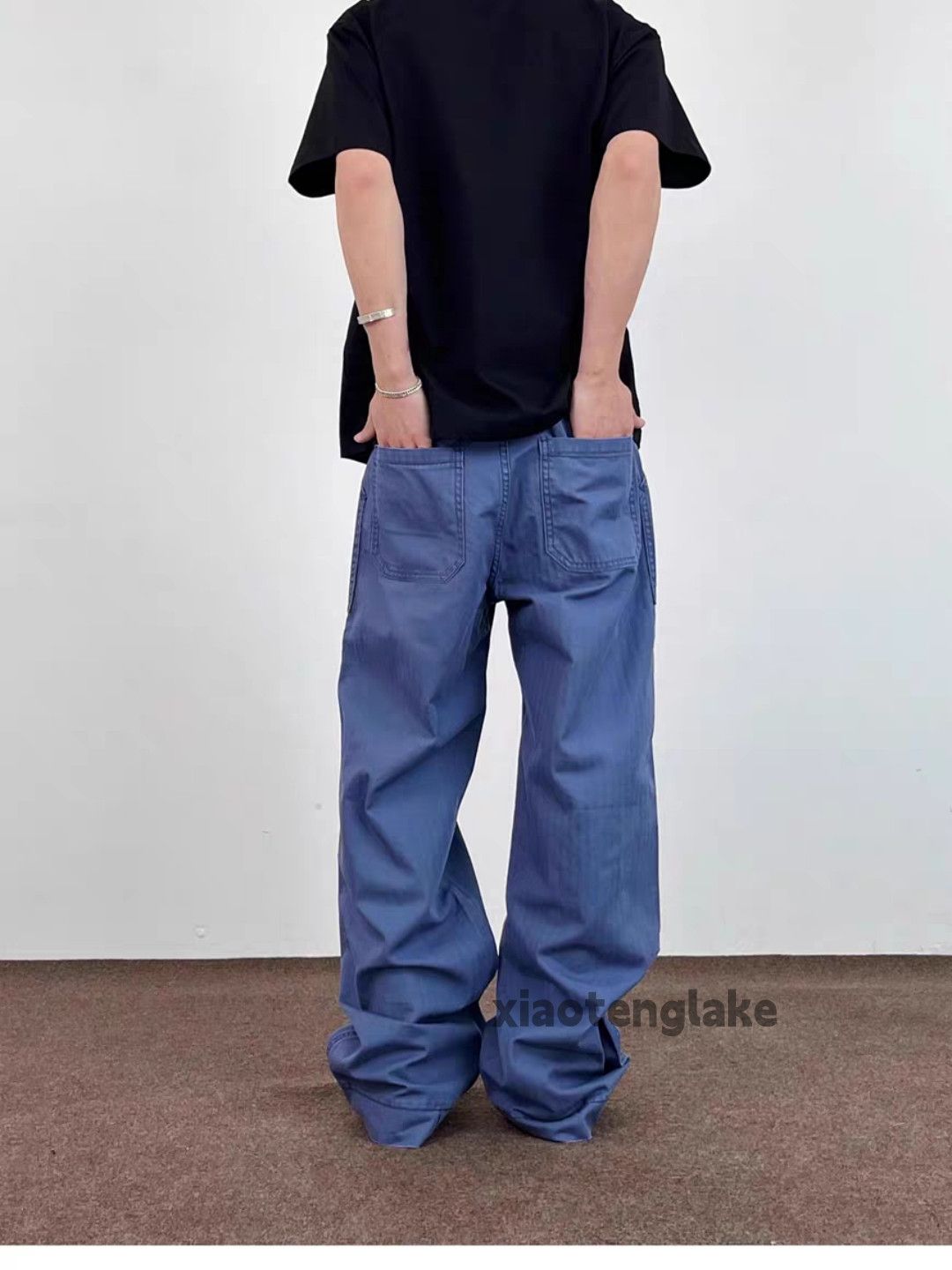 Designer × Japanese Brand × Vintage Washed faded cleanfit loose baggy skate carpenter pants Size US 28 / EU 44 - 7 Thumbnail