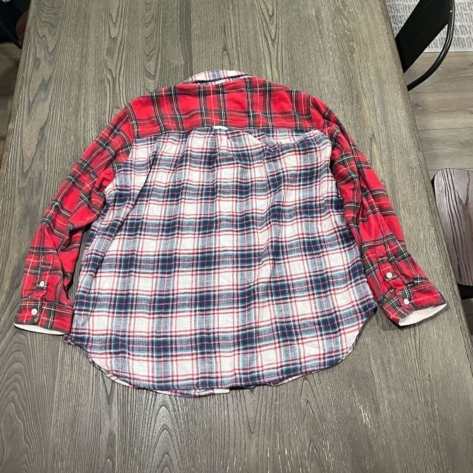 American Eagle Outfitters American Eagle Shacket Button Front Long Sleeve Collated L Size L / US 10 / IT 46 - 4 Thumbnail