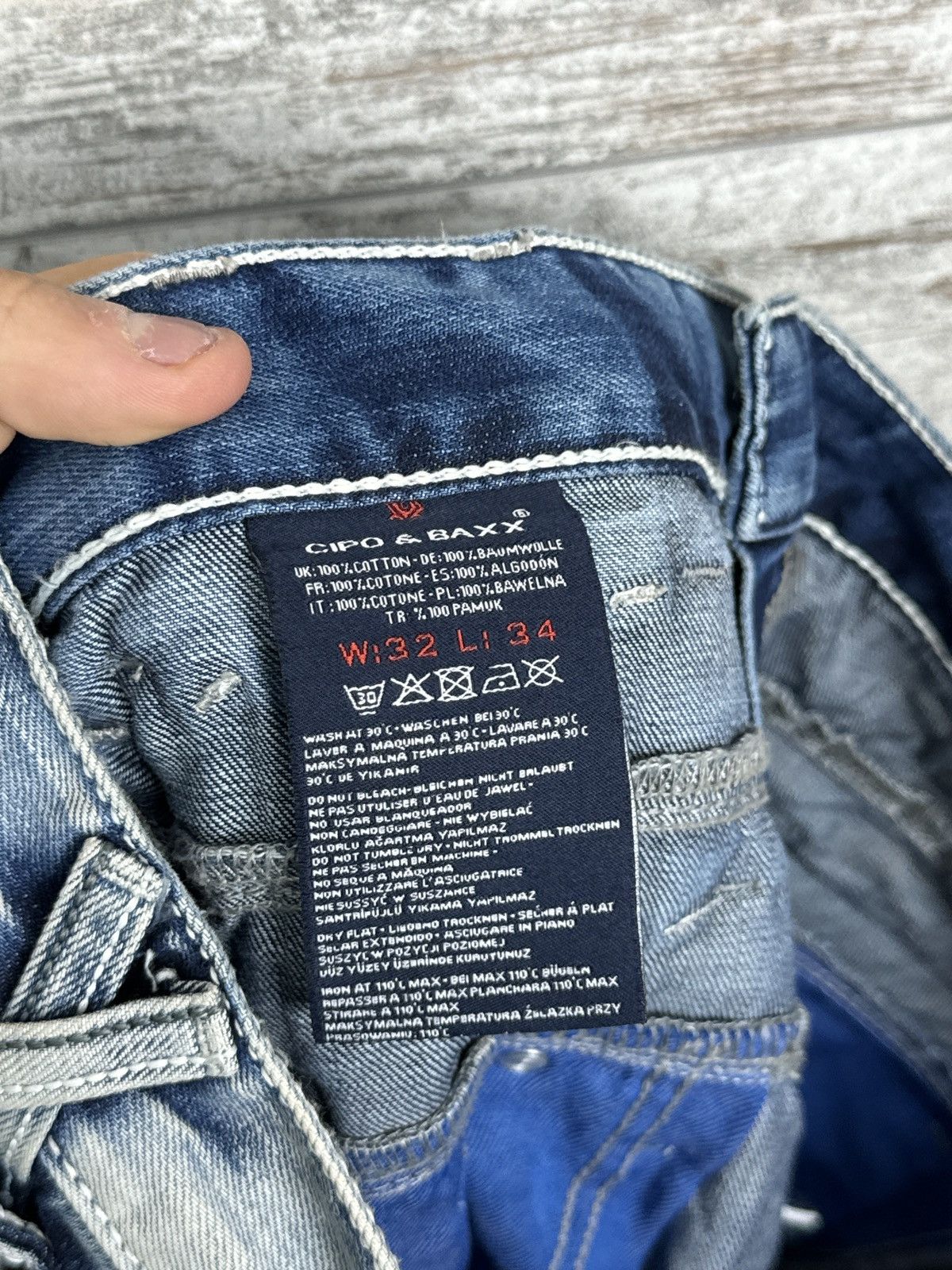 Hysteric Glamour GRAZY Japanese Brand CIPO&BAXX Vintage Y2K Jeans Denim Pants Size US 32 / EU 48 - 9 Thumbnail