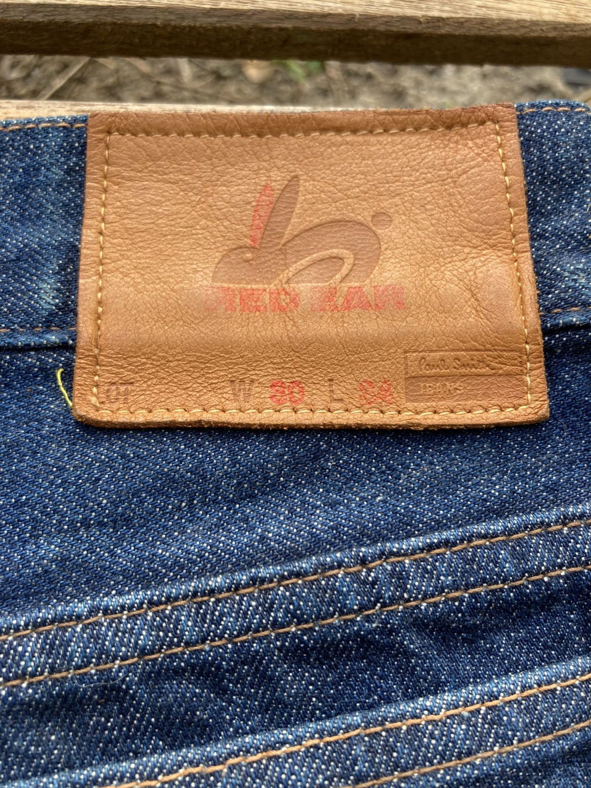 Paul Smith Archive Red Ear by Paul Smith Art Bleached Selvedge Jeans Size US 30 / EU 46 - 9 Thumbnail