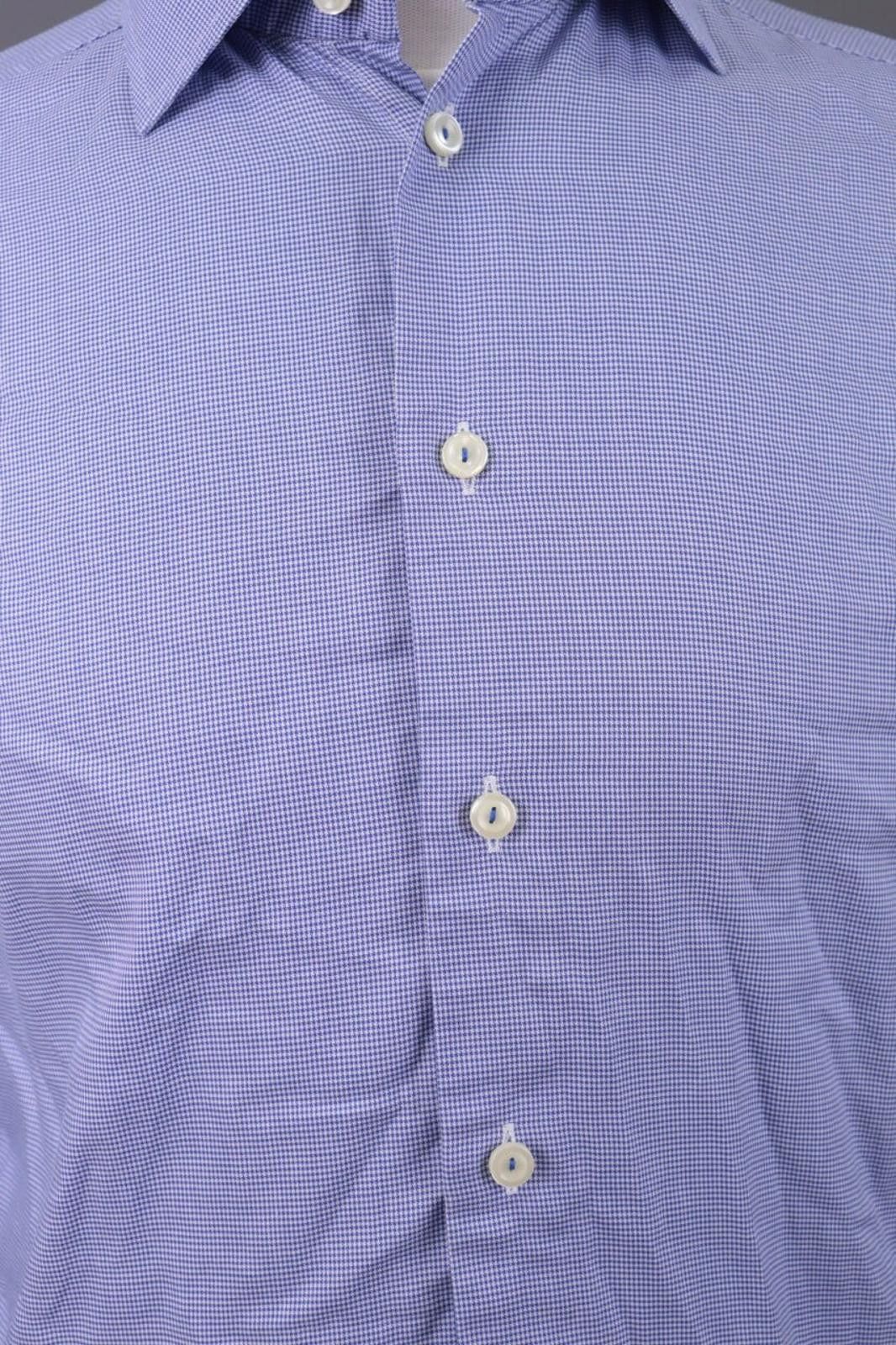 Eton Eton Slim Fit Blue Luxury Dress Shirt Size 16 41 L Size US M / EU 48-50 / 2 - 5 Thumbnail