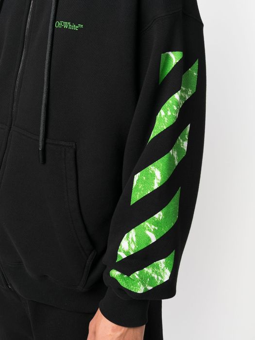 Neon off white discount hoodie