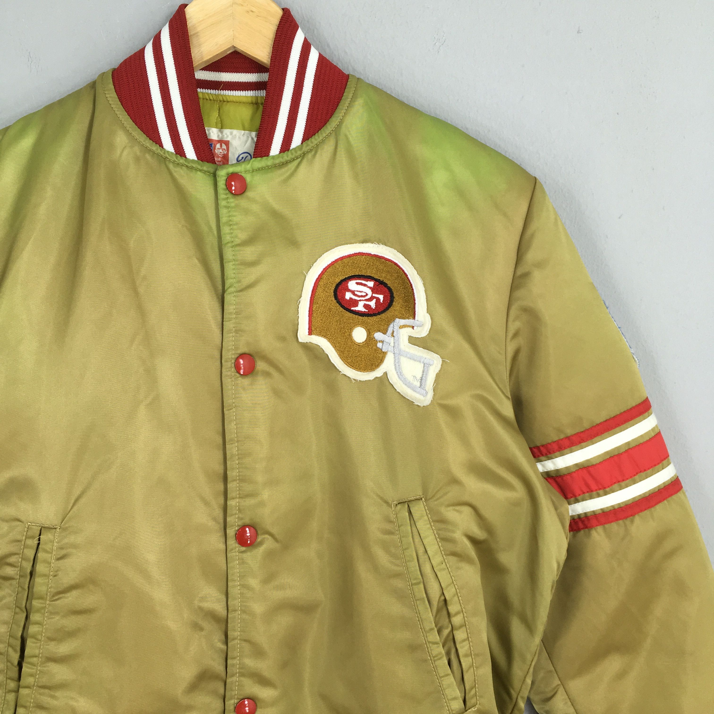 NFL Vintage San Francisco 49ers NFL Gold Satin Jacket Small Size US S / EU 44-46 / 1 - 4 Thumbnail