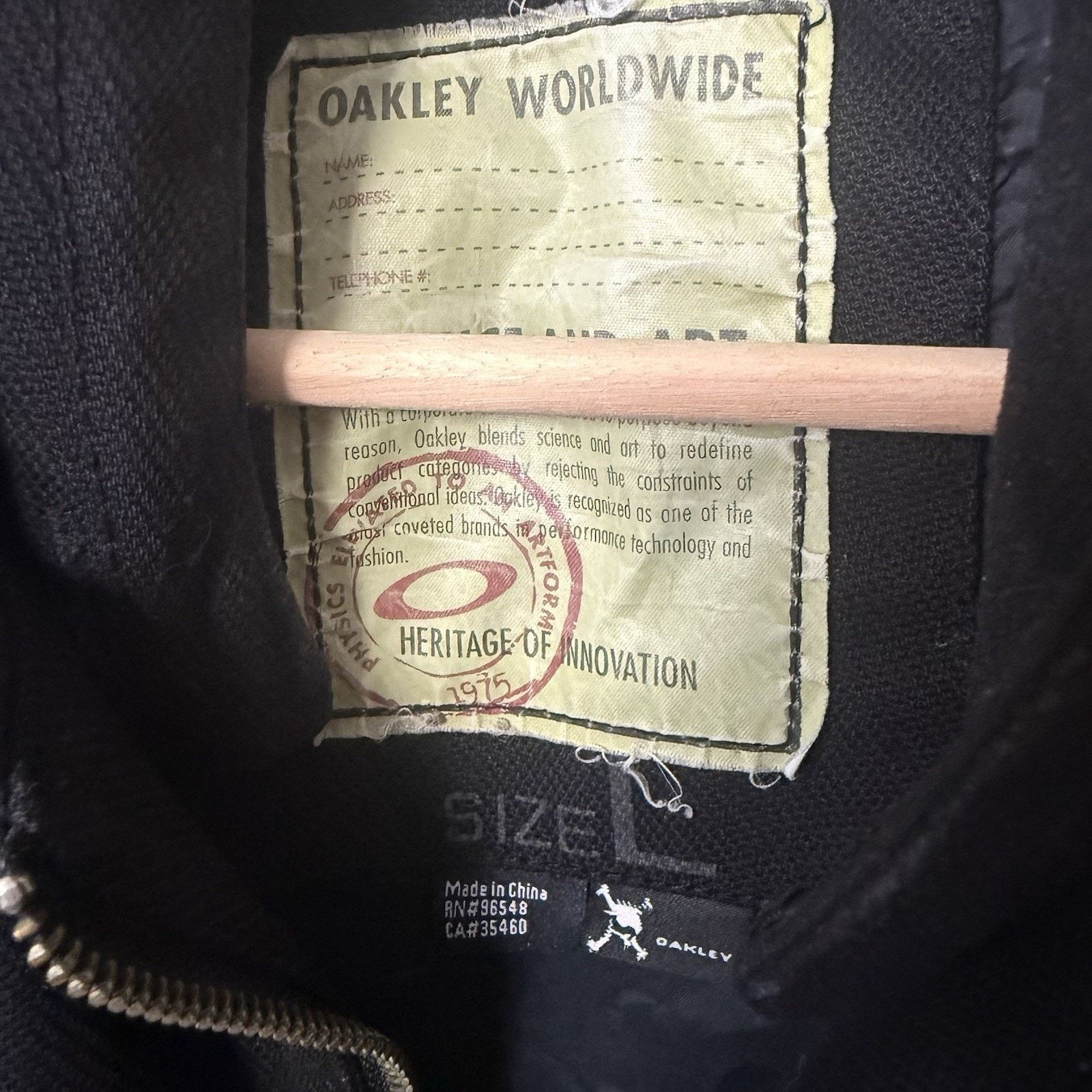 Oakley Vintage Oakley Worldwide Science And Art Canvas Jacket Size US L / EU 52-54 / 3 - 3 Thumbnail