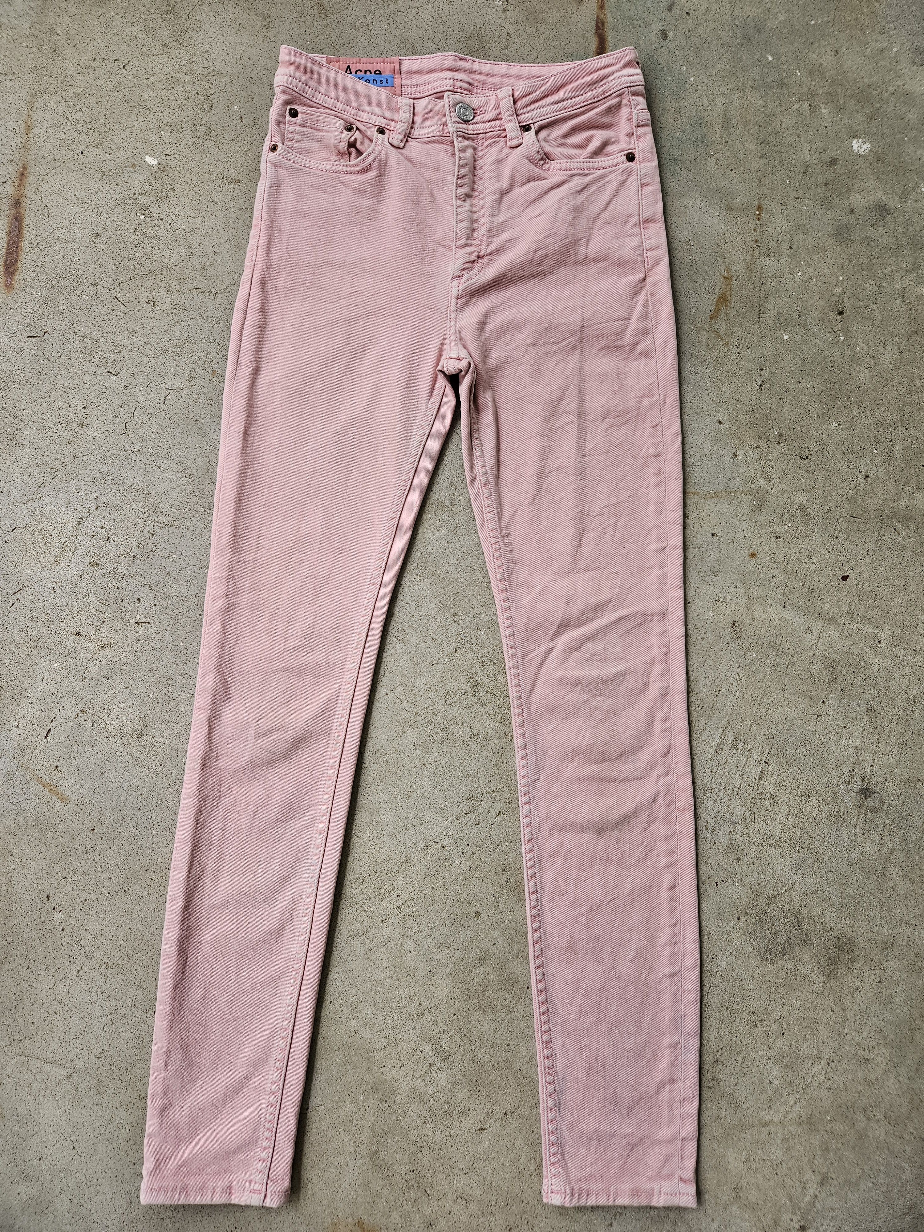 Acne Studios Blå Konst Peg Milk Pink Straight Leg Denim Jeans Size US 26 / EU 42 - 1 Thumbnail