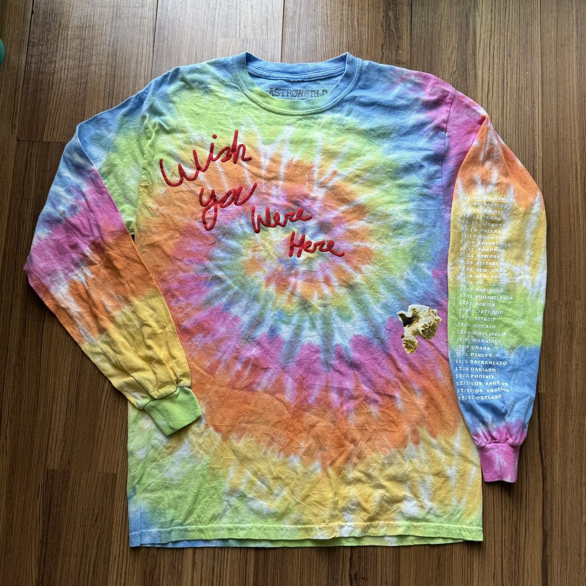 Rap Tees Travis scott Astroworld tour Wish you were here Cactus jack Size US M / EU 48-50 / 2 - 1 Thumbnail