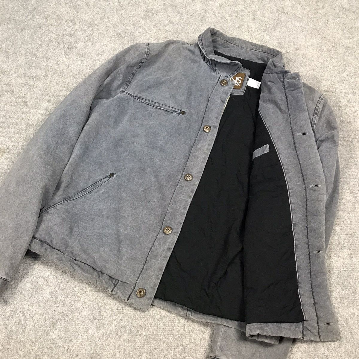 Dolce & Gabbana × Vintage OG DOLCE & GABBANA D&G GRAY BLUE SUN FADED BUTTON JACKET Size US M / EU 48-50 / 2 - 13 Thumbnail