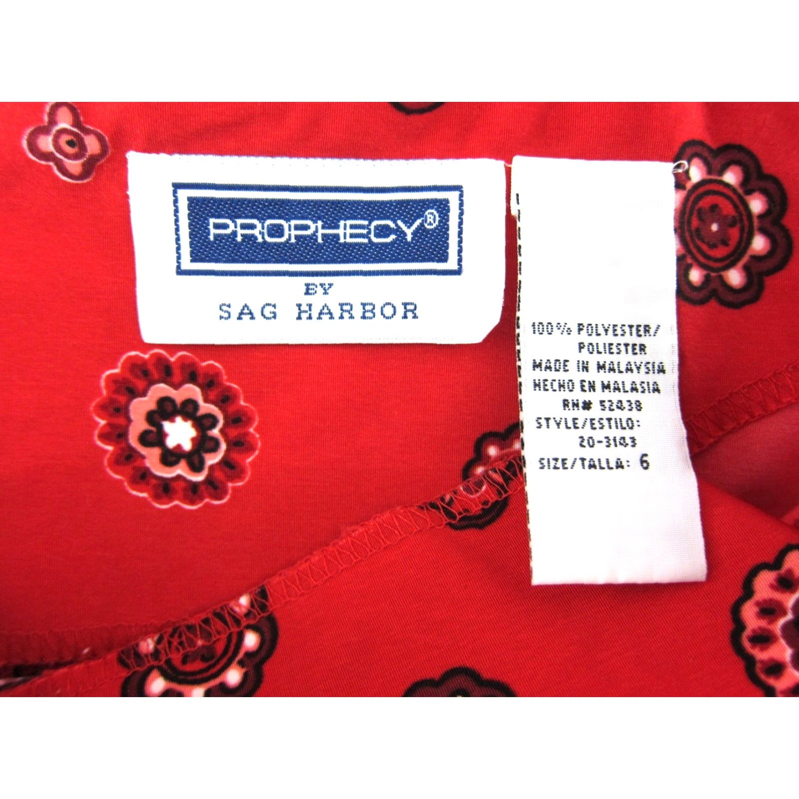 Vintage VINTAGE Prophecy Red Black Paisley Floral Sleeveless Shift Tank Dress Women 6 Size M / US 6-8 / IT 42-44 - 3 Thumbnail