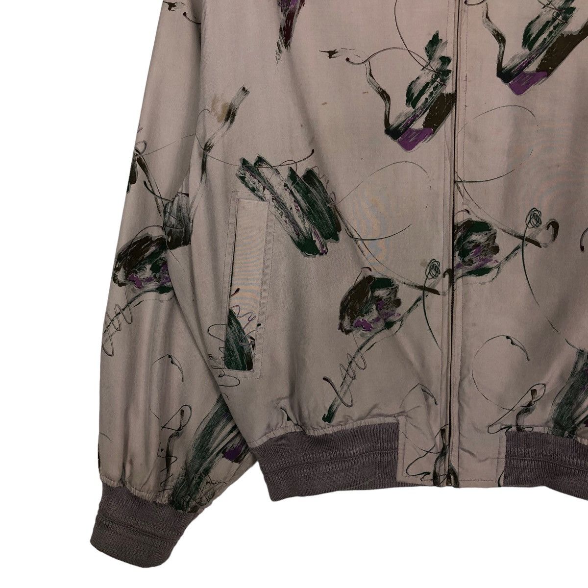 Japanese Brand 🔥Vintage Bomber Jacket Pure Silk Elspia Issey Miyake Size US M / EU 48-50 / 2 - 5 Thumbnail