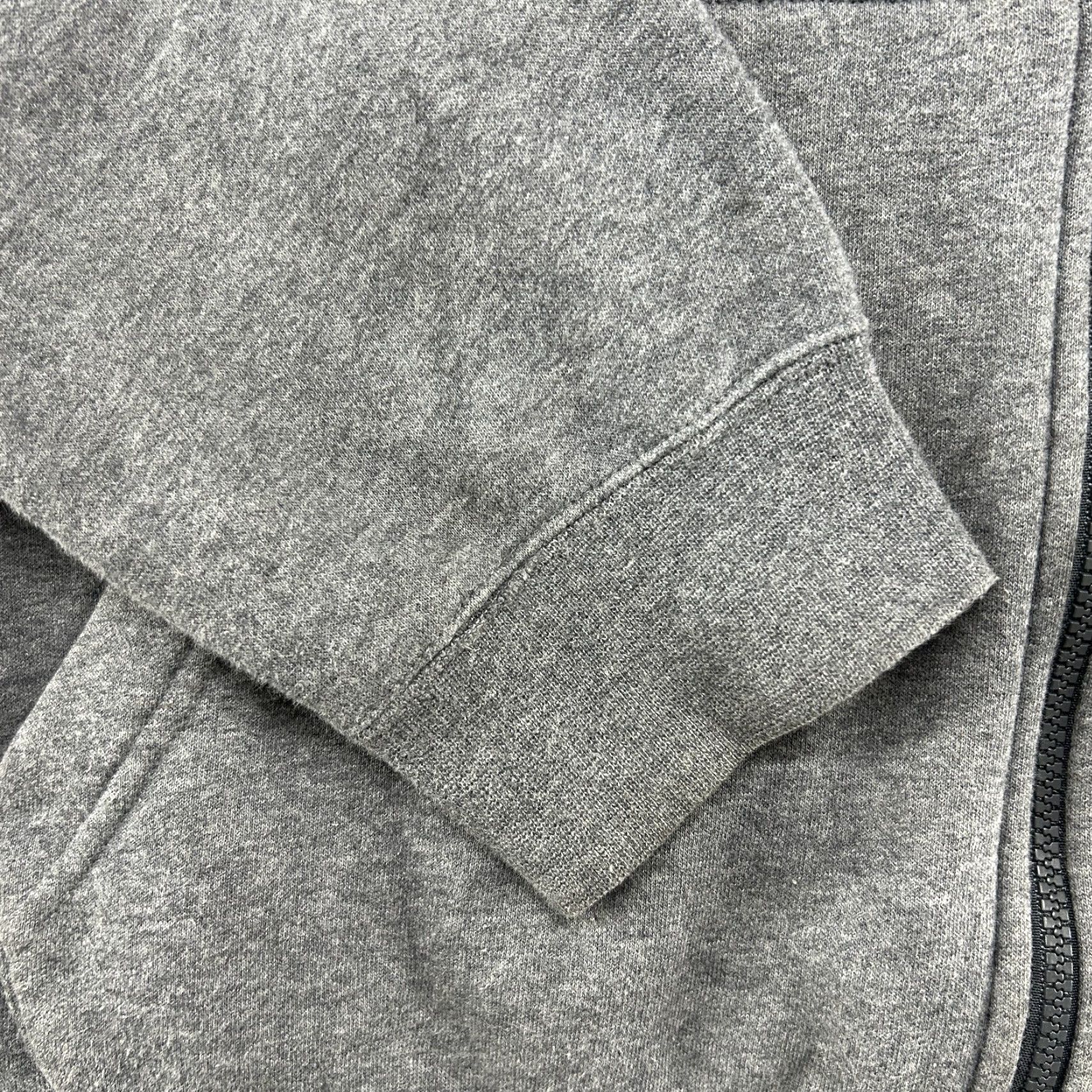Nike Nike Hoodie Mens 2XL Grey Full Zip Sweatshirt Swoosh Club Fleece Cotton Polyester Heather Size US XXL / EU 58 / 5 - 2 Thumbnail