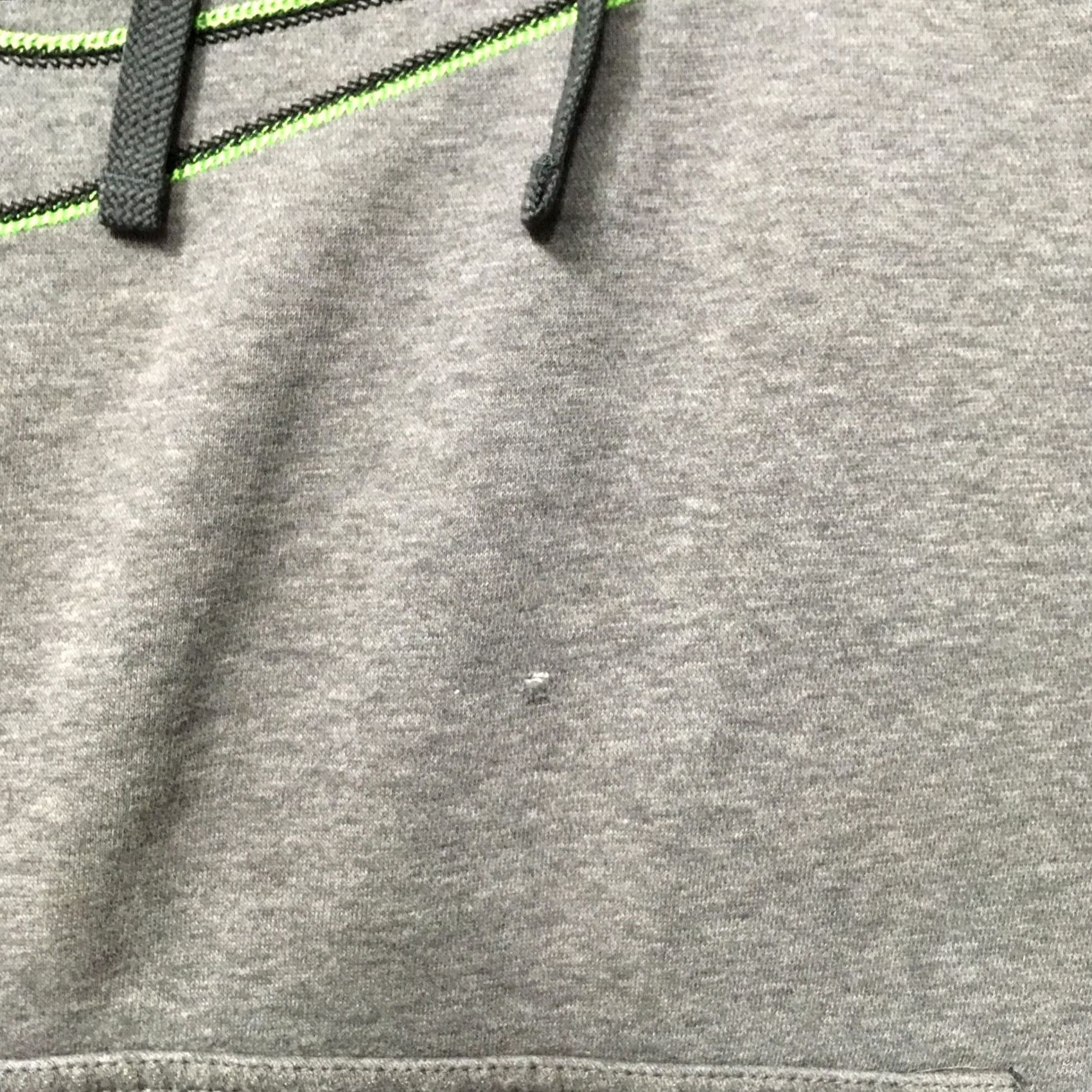 Nike VINTAGE Nike Hoodie Mens Large Center Swoosh Pullover Sweatshirt Cotton Y2K Gray Size US L / EU 52-54 / 3 - 7 Thumbnail
