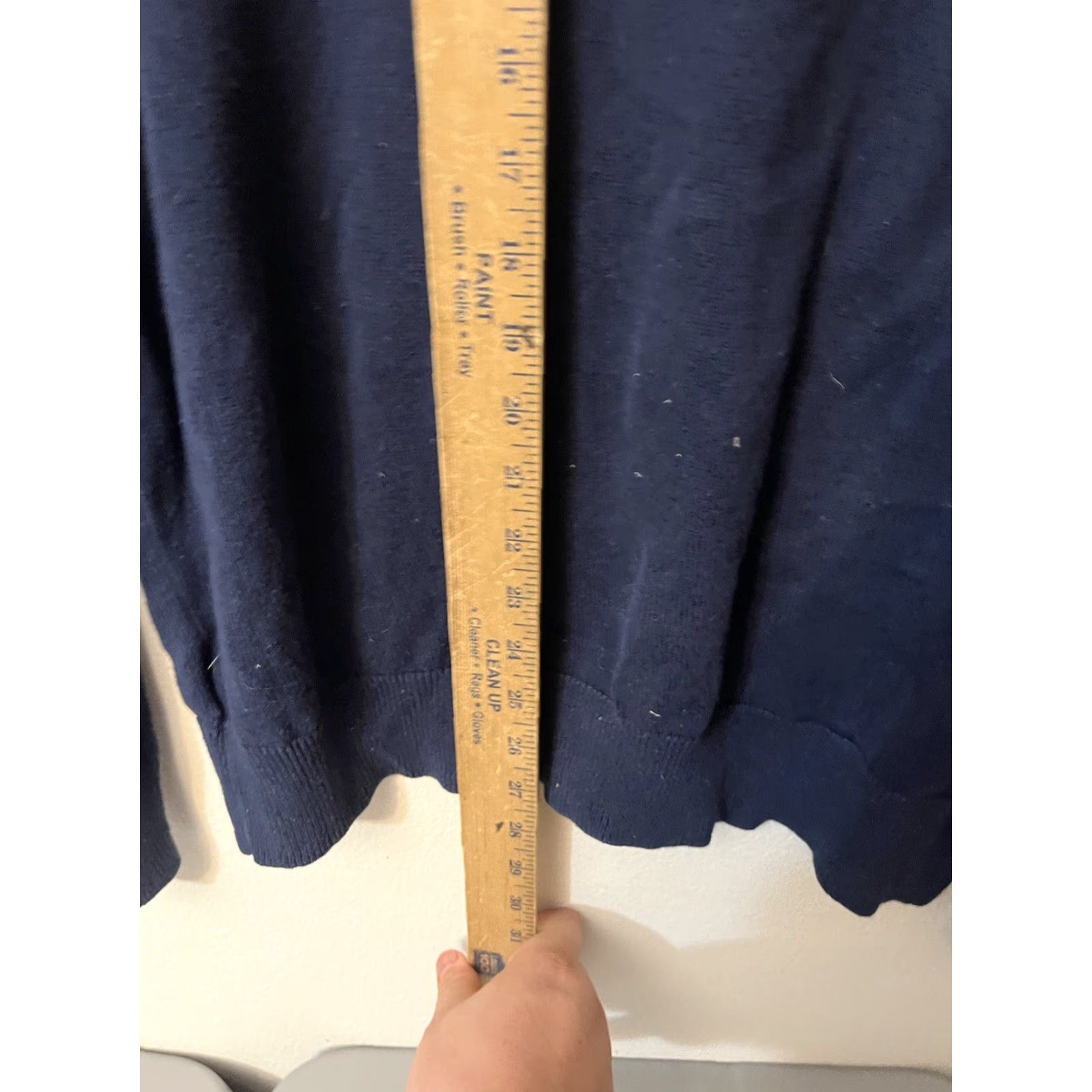 Express Express Sweater Men XL Pullover Crewneck Navy Colorblock Lightweight Multicolor Cotton Knit Cable-Knit Striped Logo Athletic? Size US XL / EU 56 / 4 - 4 Thumbnail