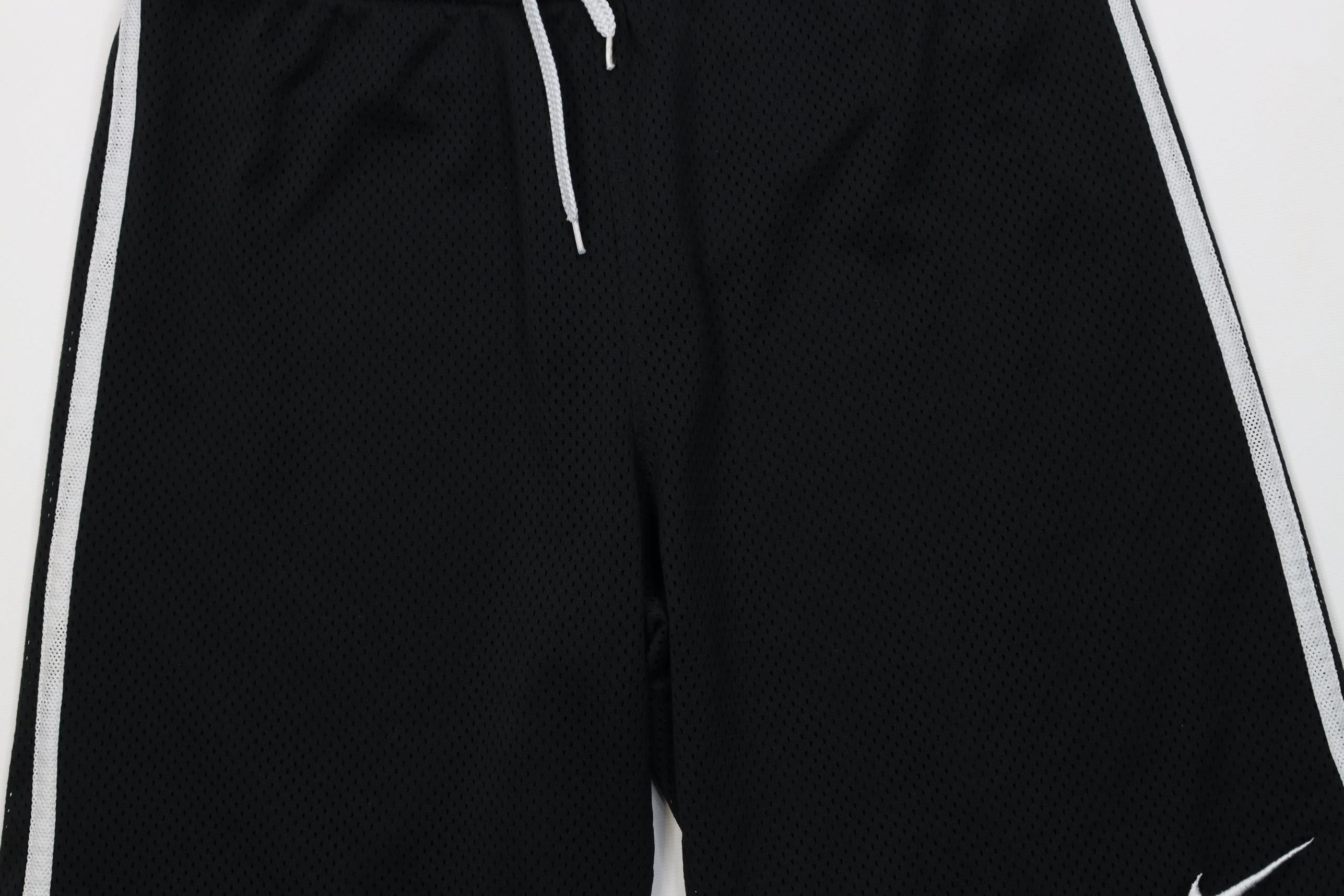 Nike Vintage Y2K Nike Scott Mini Swoosh Striped Mesh Shorts Black Size US 34 / EU 50 - 3 Thumbnail