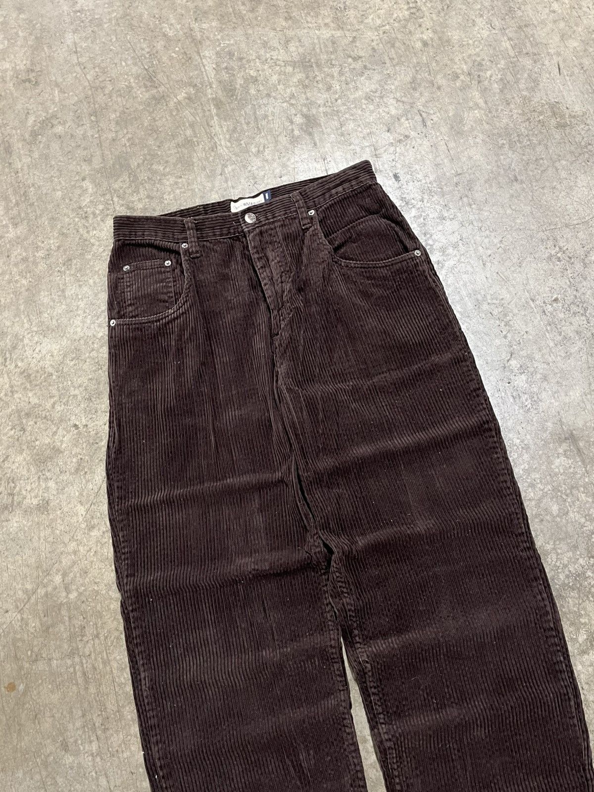 Vintage Baggy fit corduroy mocha brown earth tone pants preppy hype Size US 32 / EU 48 - 4 Thumbnail