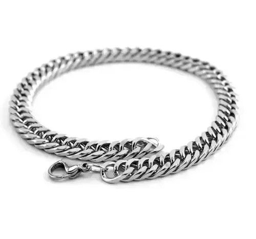 Other 7mm width Stainless Steel Bracelet Men Cuban Link Chain Size ONE SIZE - 4 Thumbnail