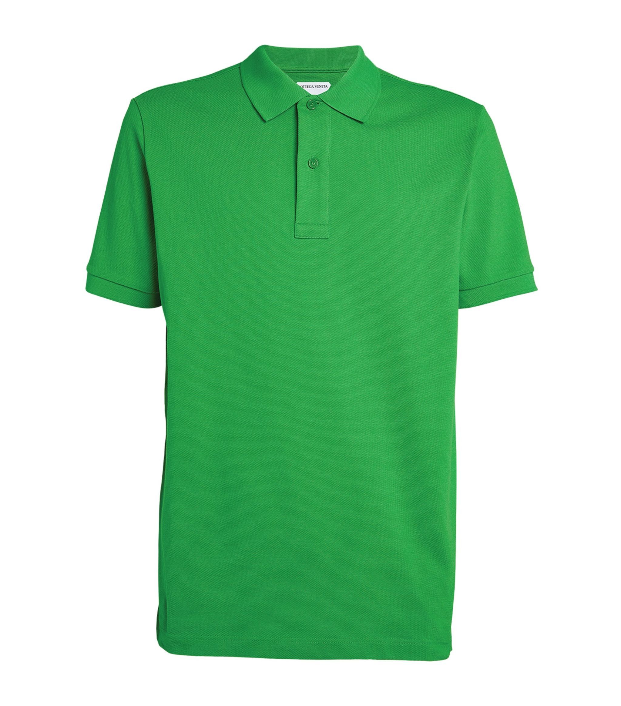 image of Bottega Veneta O1Loc1C0324 682341 Polo Shirt In Green, Men's (Size Medium)