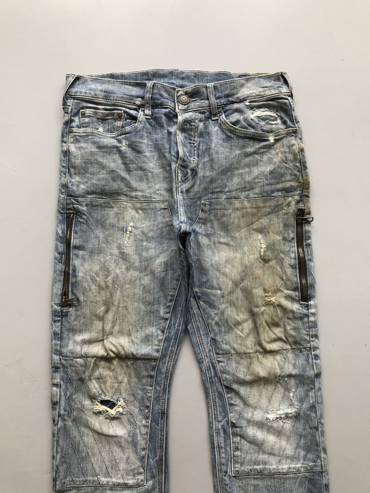 True Religion Vintage true religion zipper pockets dusty denim Size US 38 / EU 54 - 13 Thumbnail