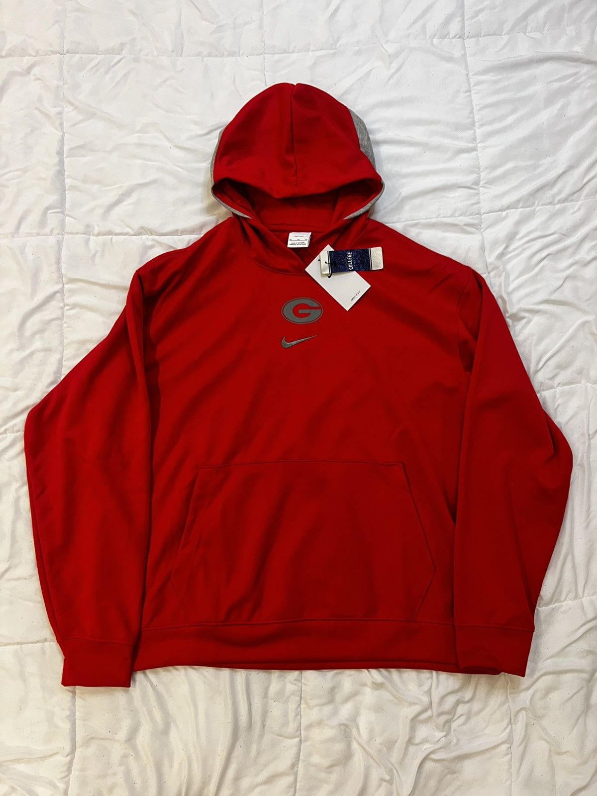 Nike New with Tags NIKE/Georgia Bulldogs Center Check Hoodie Size US XL / EU 56 / 4 - 1 Thumbnail