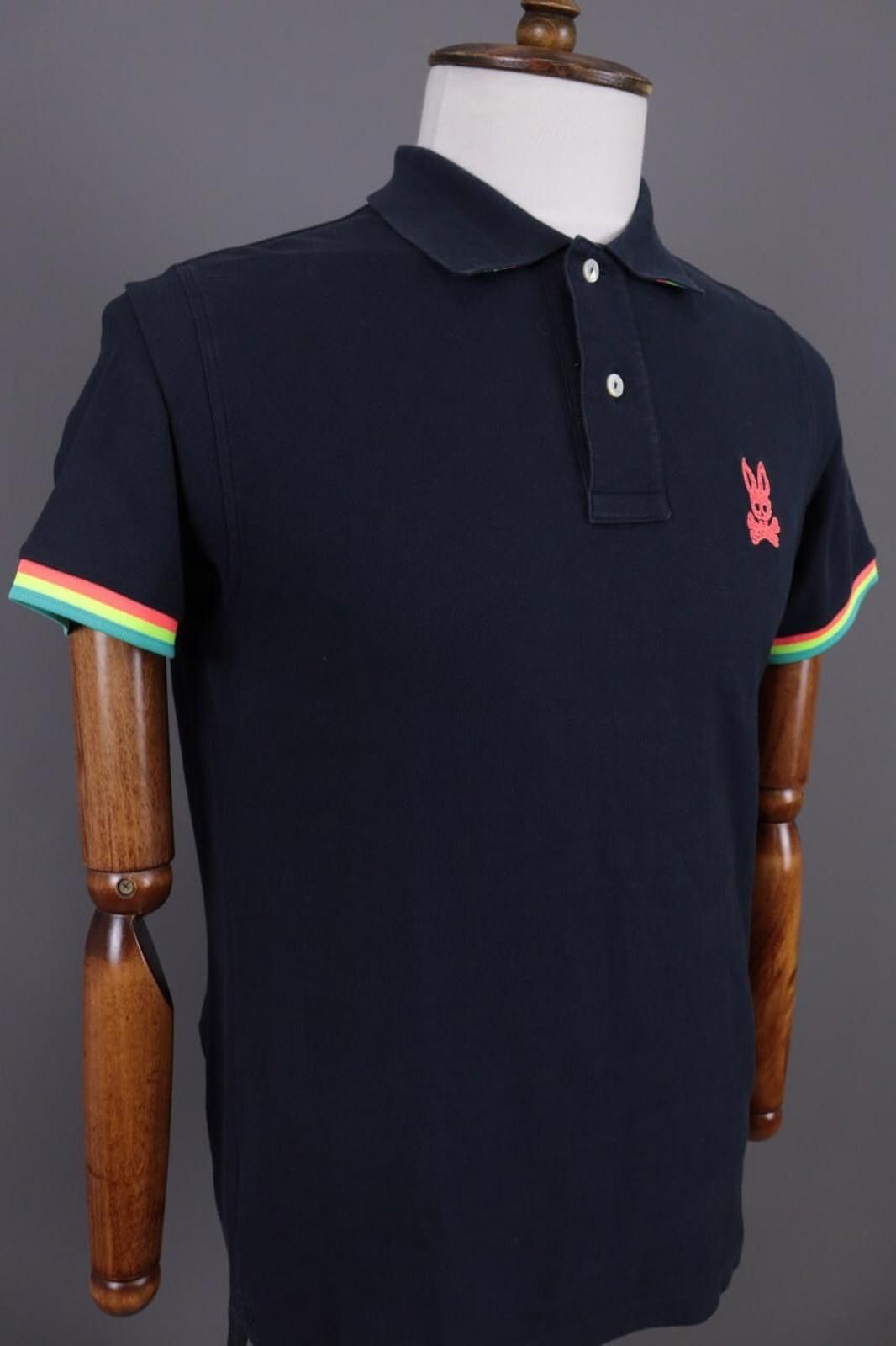 Psycho Bunny Psycho Banny Black Logo Cotton Summer Polo Shirt Size 4 / M Size US M / EU 48-50 / 2 - 6 Thumbnail