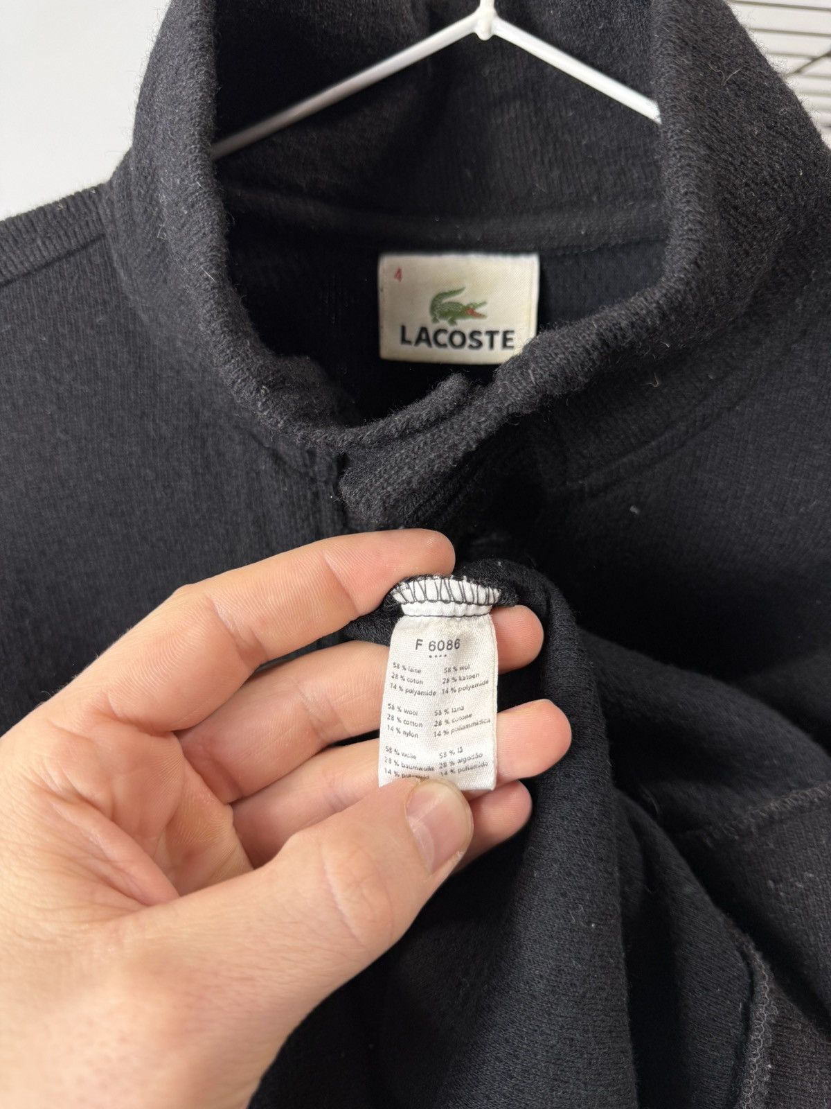 Lacoste Vintage Lacoste Cardigan Sweater Buttons Up Size US L / EU 52-54 / 3 - 5 Thumbnail