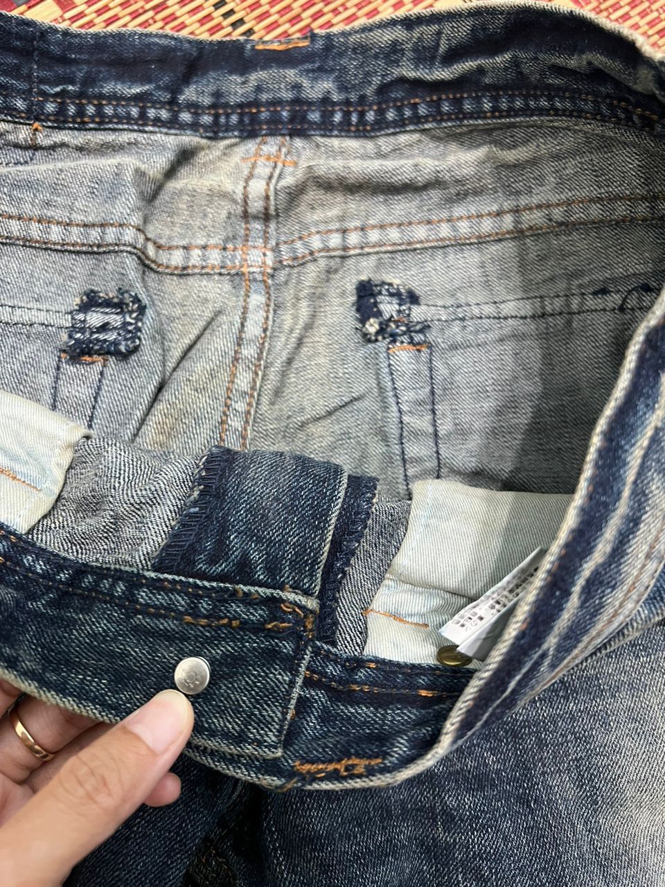 Japanese Brand Edge Rupert Flare Denim Jeans Size US 34 / EU 50 - 7 Thumbnail