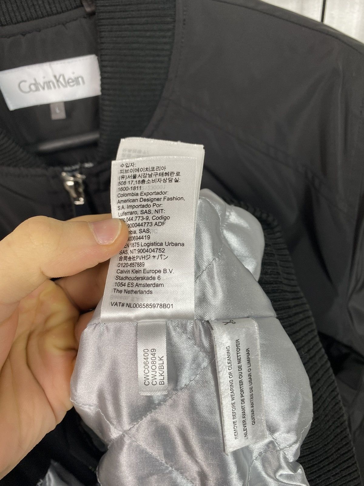 Calvin Klein Calvin Klein Bomber jacket Black Men L size basic Size US L / EU 52-54 / 3 - 12 Thumbnail