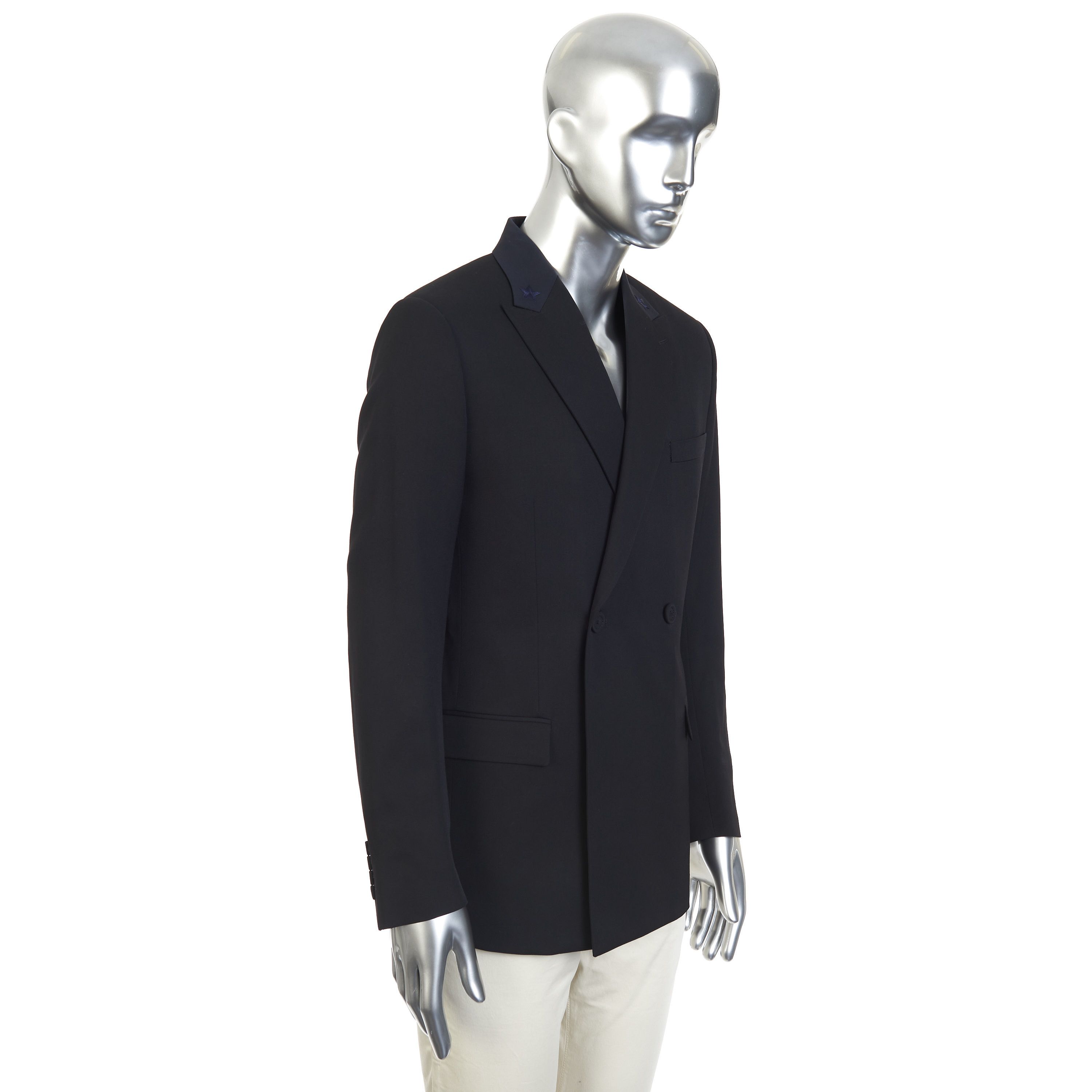 Dior Officers Jacket In Virgin Wool With Embroidered Stars Size 38R - 9 Thumbnail