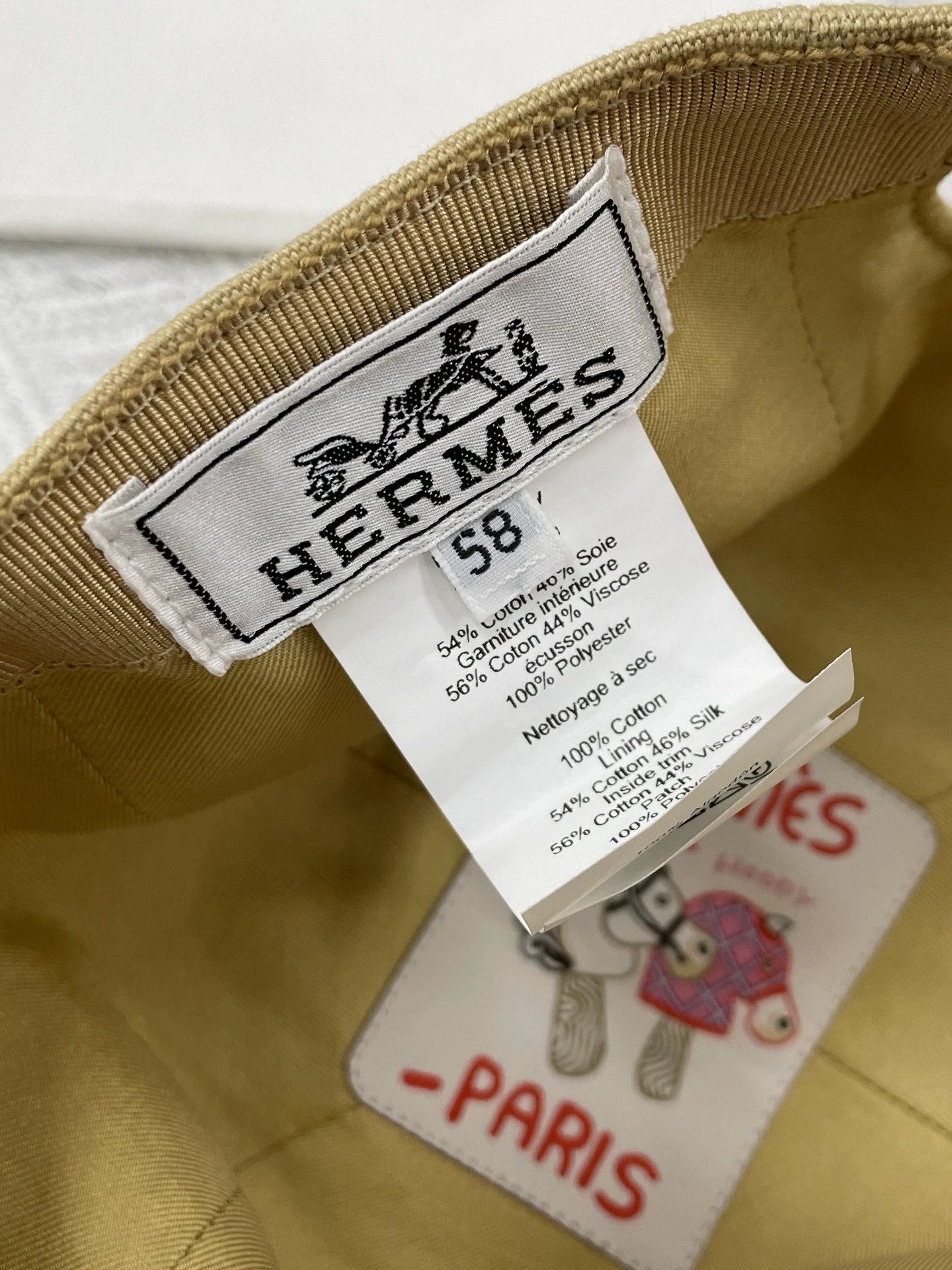 Hermes Hermes Khaki Pig Nose Shell Baseball Cap 58 Size ONE SIZE - 7 Thumbnail