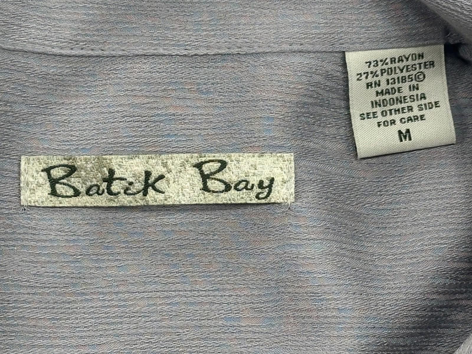 Batik Bay Batik Bay Short Sleeve Sport Shirt Gray Men's Medium Size US M / EU 48-50 / 2 - 5 Thumbnail