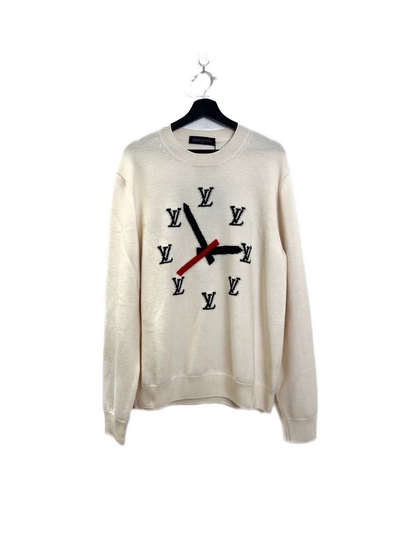 Louis Vuitton Louis Vuitton Clock crewneck pullover wool sweater Size US XL / EU 56 / 4 - 2 Thumbnail
