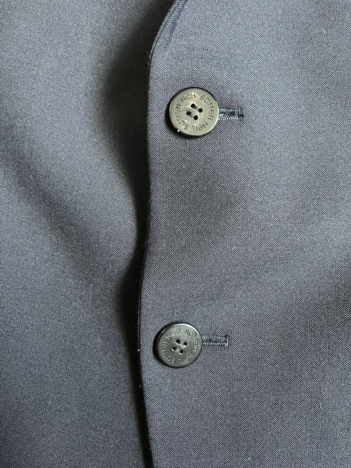 Designer × Japanese Brand × Neil Barrett Neil Barrett Men Woven Dark Navy Slim Fit Suit Blazer Size 50S - 5 Thumbnail