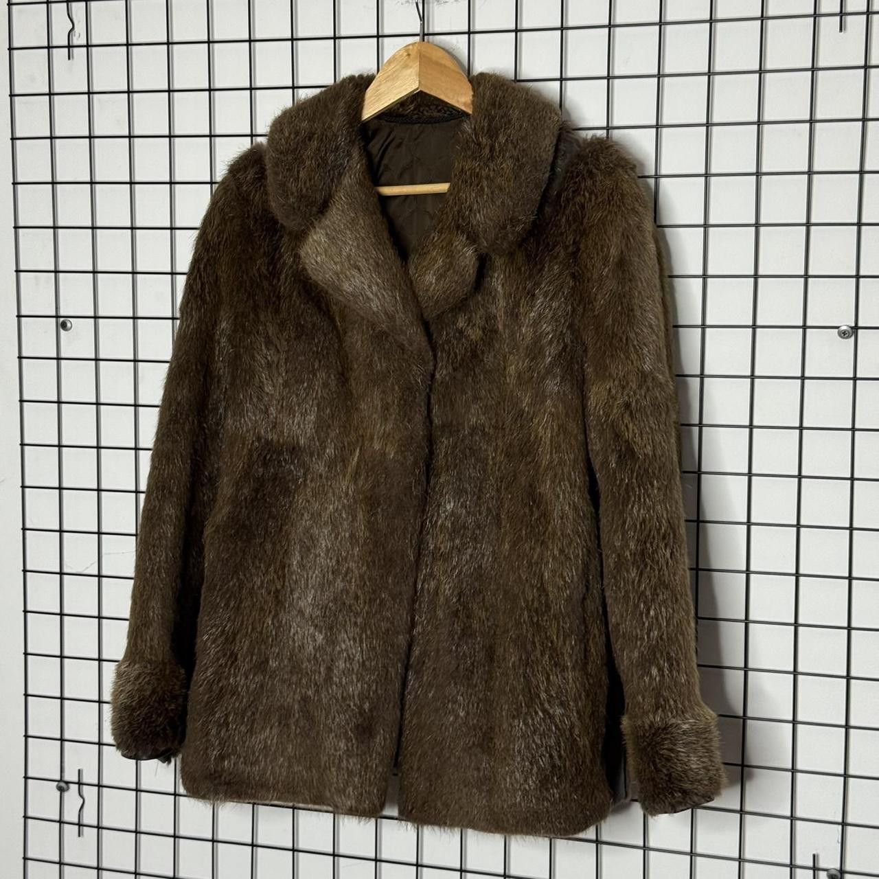 Vintage Nutria Real Fur Jacket Womans Brown Size M / US 6-8 / IT 42-44 - 3 Thumbnail