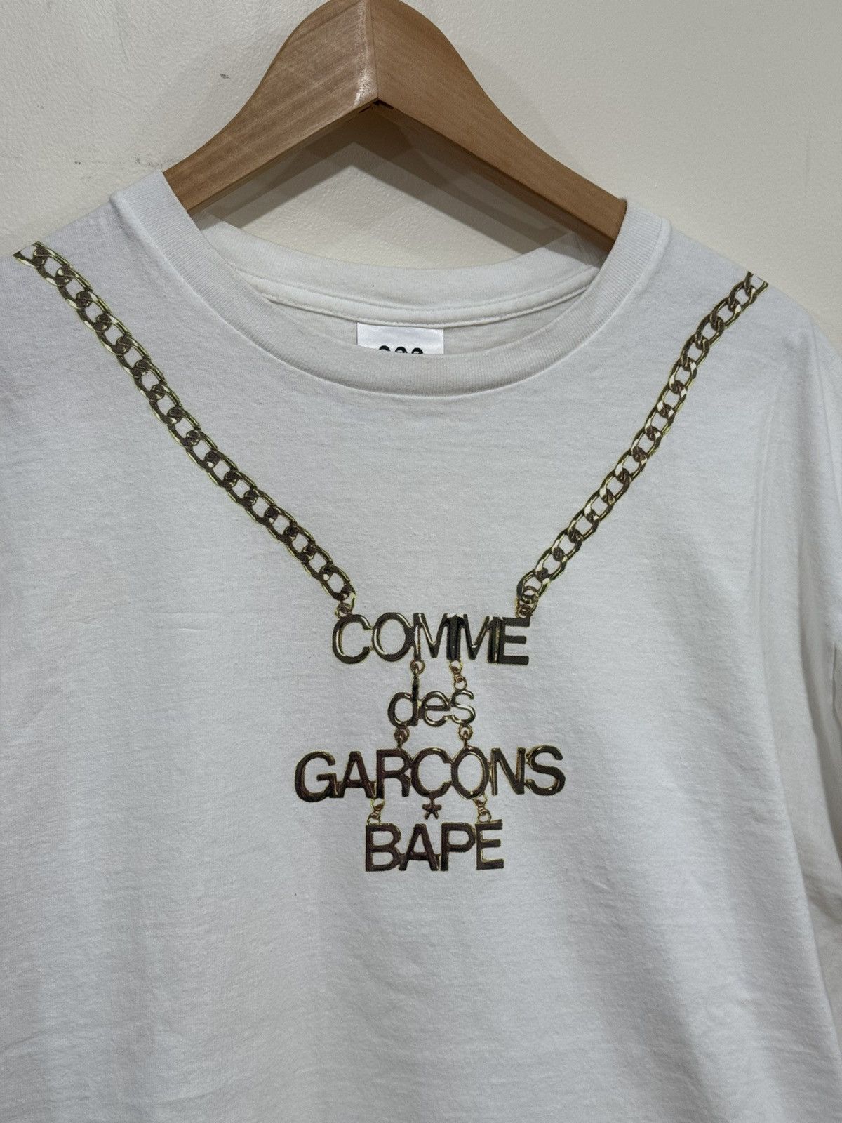 Bape BAPE x Comme des Garcons Osaka 2 Tee White Size US XL / EU 56 / 4 - 2 Thumbnail