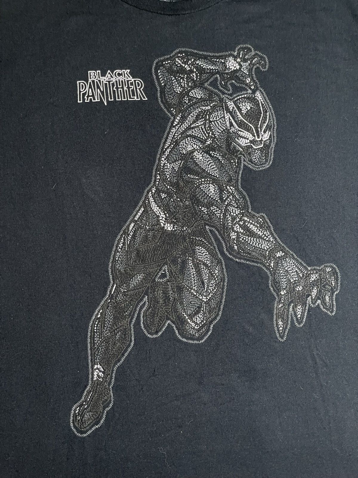 Marvel Comics Black Panther Stitched T-shirt Size US XL / EU 56 / 4 - 2 Thumbnail
