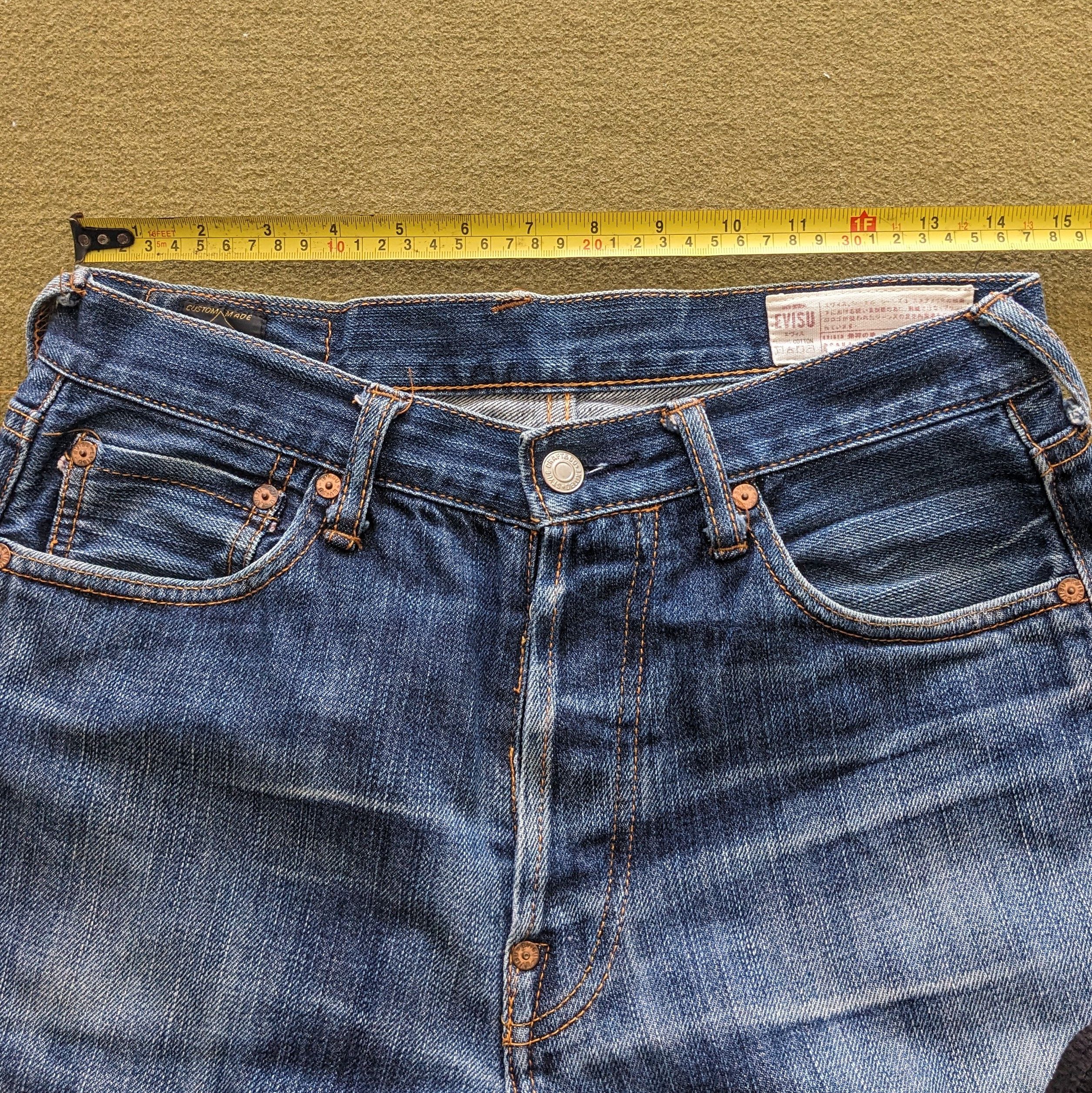 Evisu Vintage EVISU Japanese Fashion Brand Custom Jeans Size US 29 - 5 Thumbnail