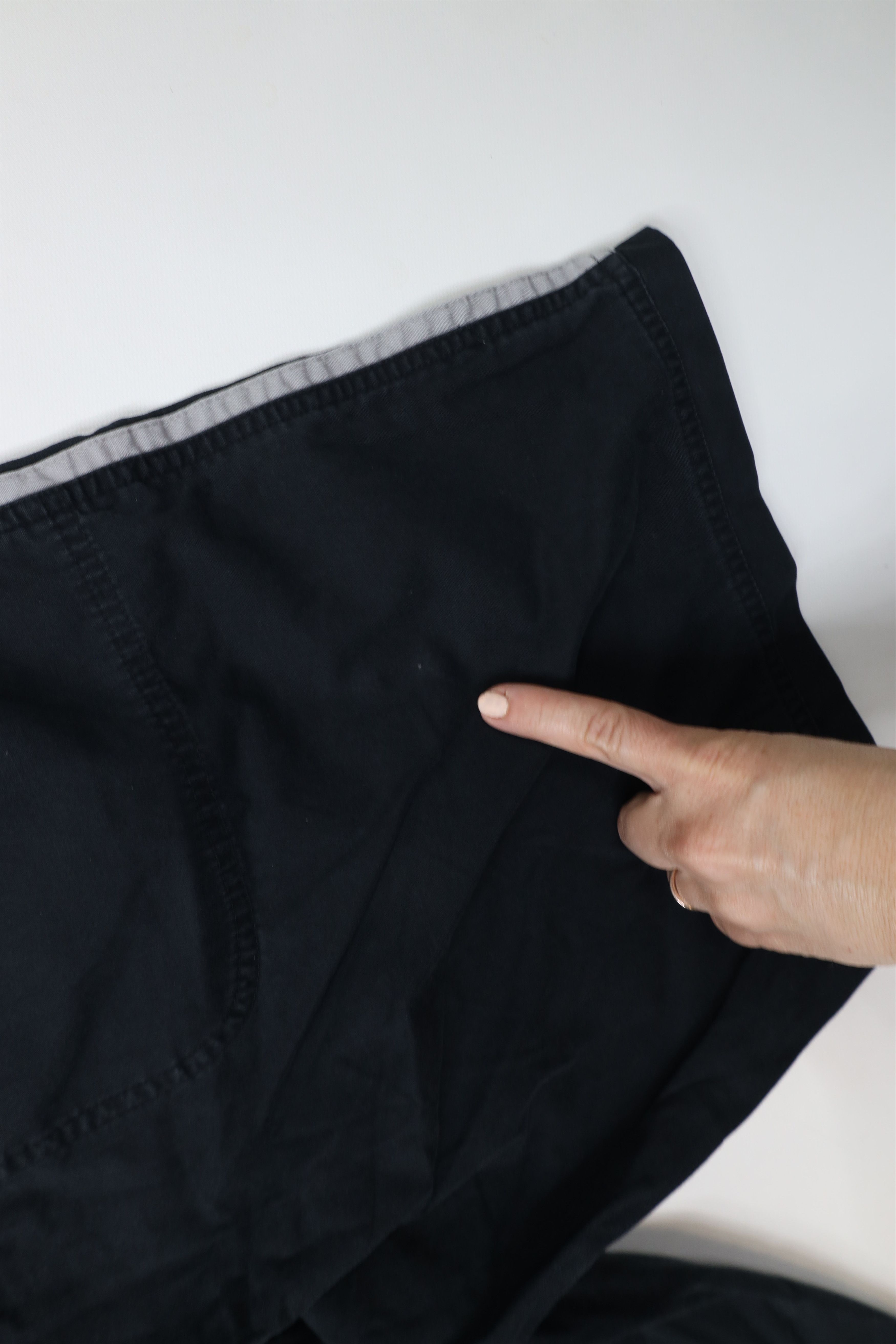 Nike × Vintage Vintage 90s Y2K Nike Scott Mini Swoosh Shorts Black Cotton Size US 32 / EU 48 - 8 Thumbnail