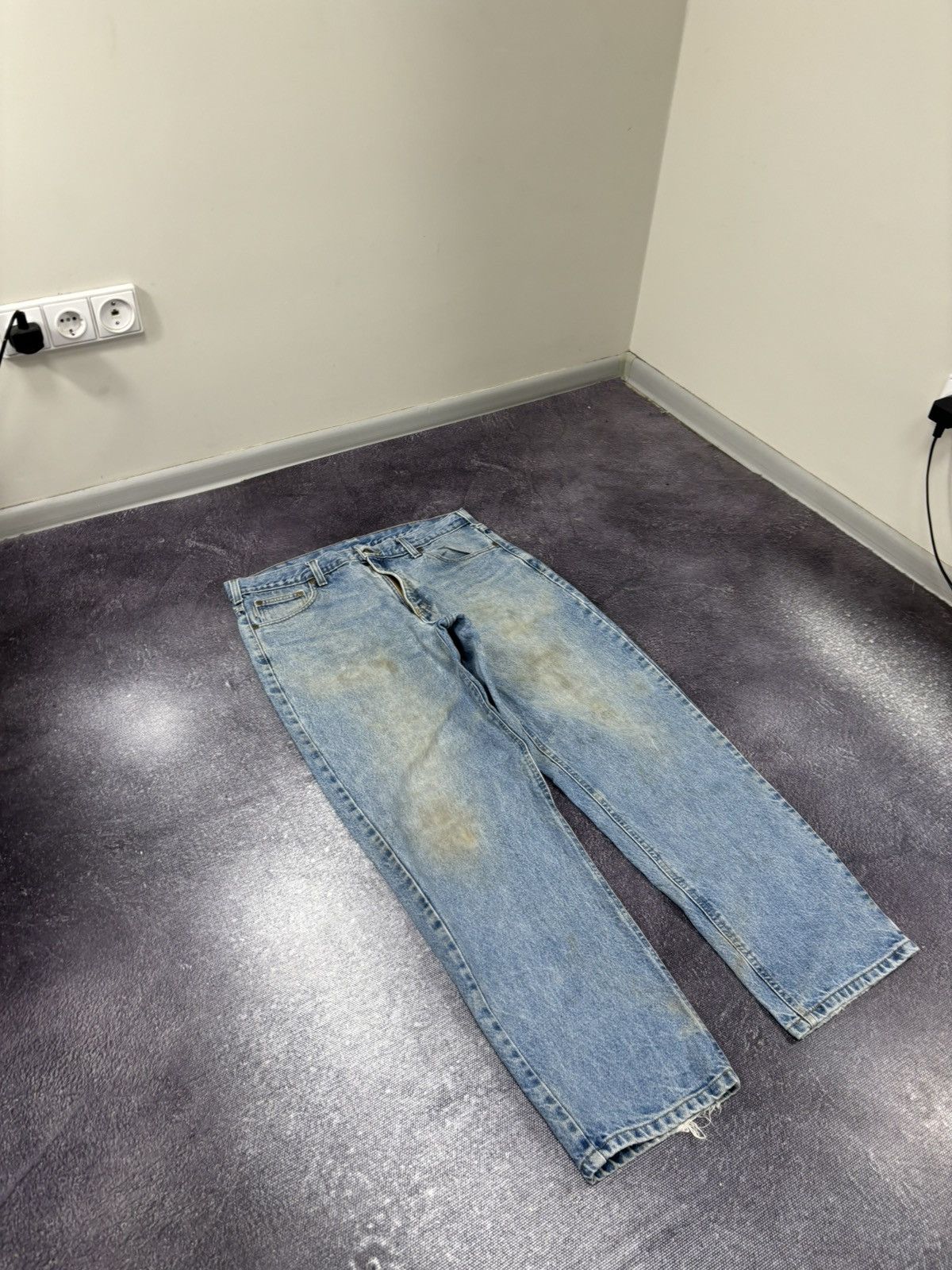 Carhartt Vintage Carhartt Relaxed Fit Blue Work Denim Hype Jeans Size US 38 / EU 54 - 7 Thumbnail