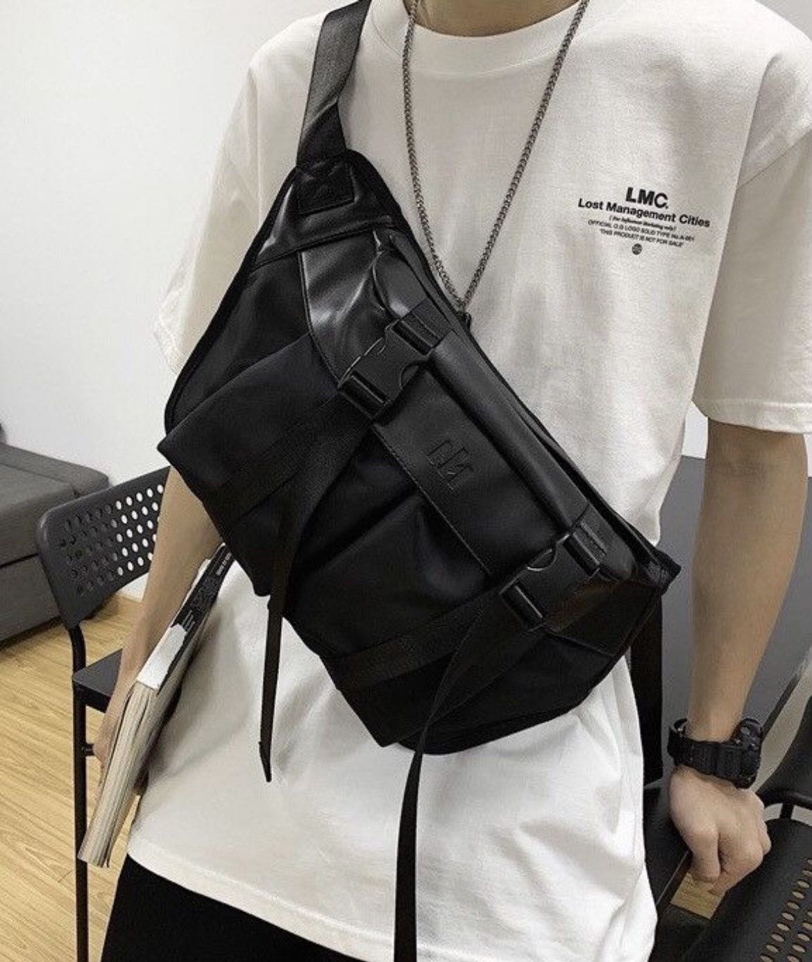 Japanese Brand Utility grunge y2k side sling bag Size ONE SIZE - 3 Thumbnail