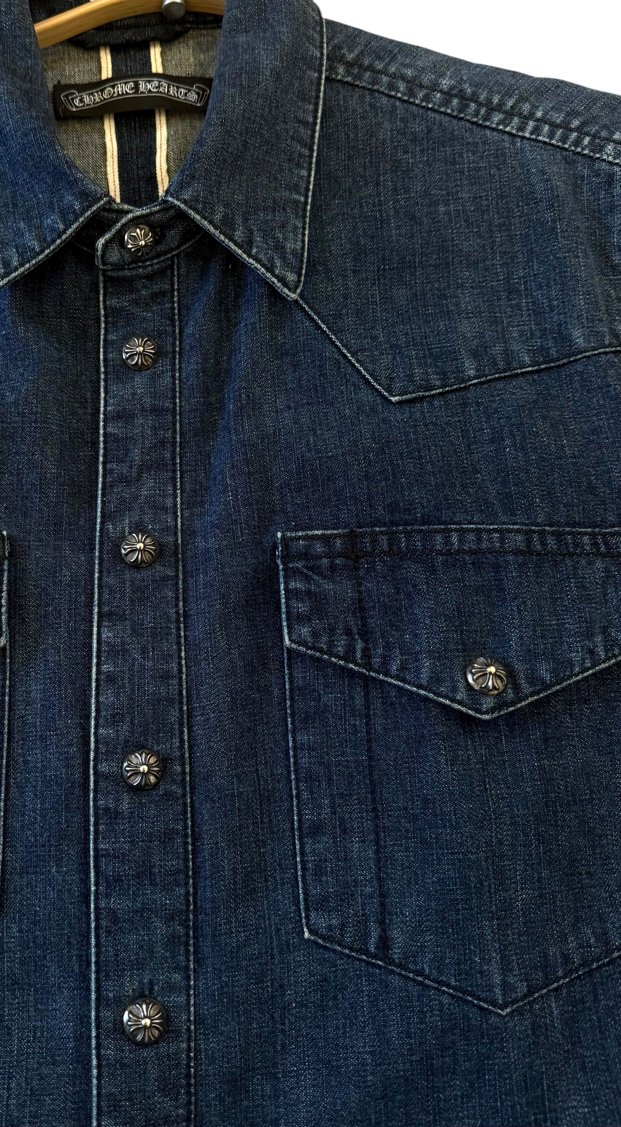 Chrome Hearts Chrome Hearts Cross Patch Western Denim Shirt Size US M / EU 48-50 / 2 - 5 Thumbnail