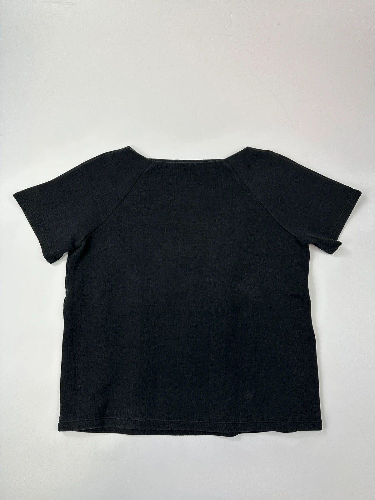 Prada Prada Milano SS2015 Black Cottons & Nylon Crop Top Tee Size M / US 6-8 / IT 42-44 - 4 Thumbnail
