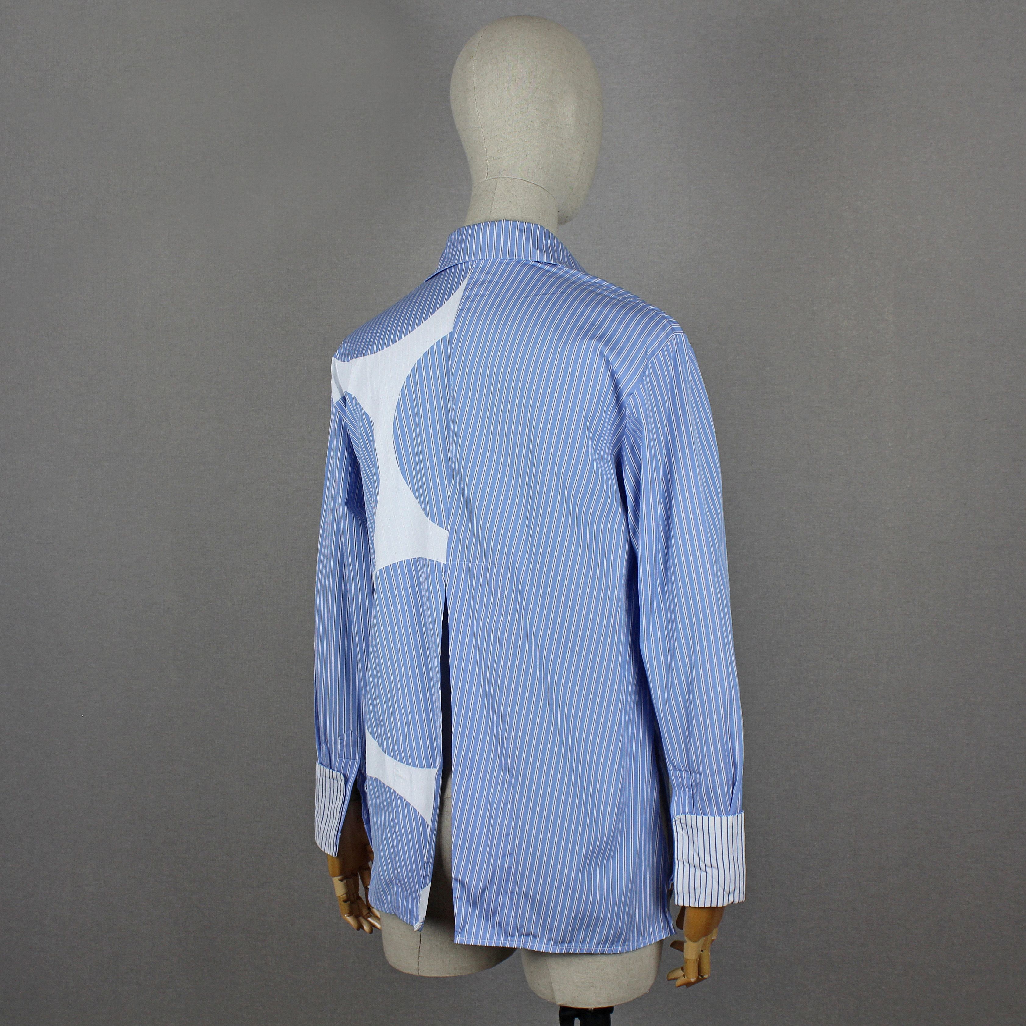 Stella McCartney Stella McCartney Asymmetric Striped Longsleeve Blouse 40 M L Size S / US 4 / IT 40 - 3 Thumbnail