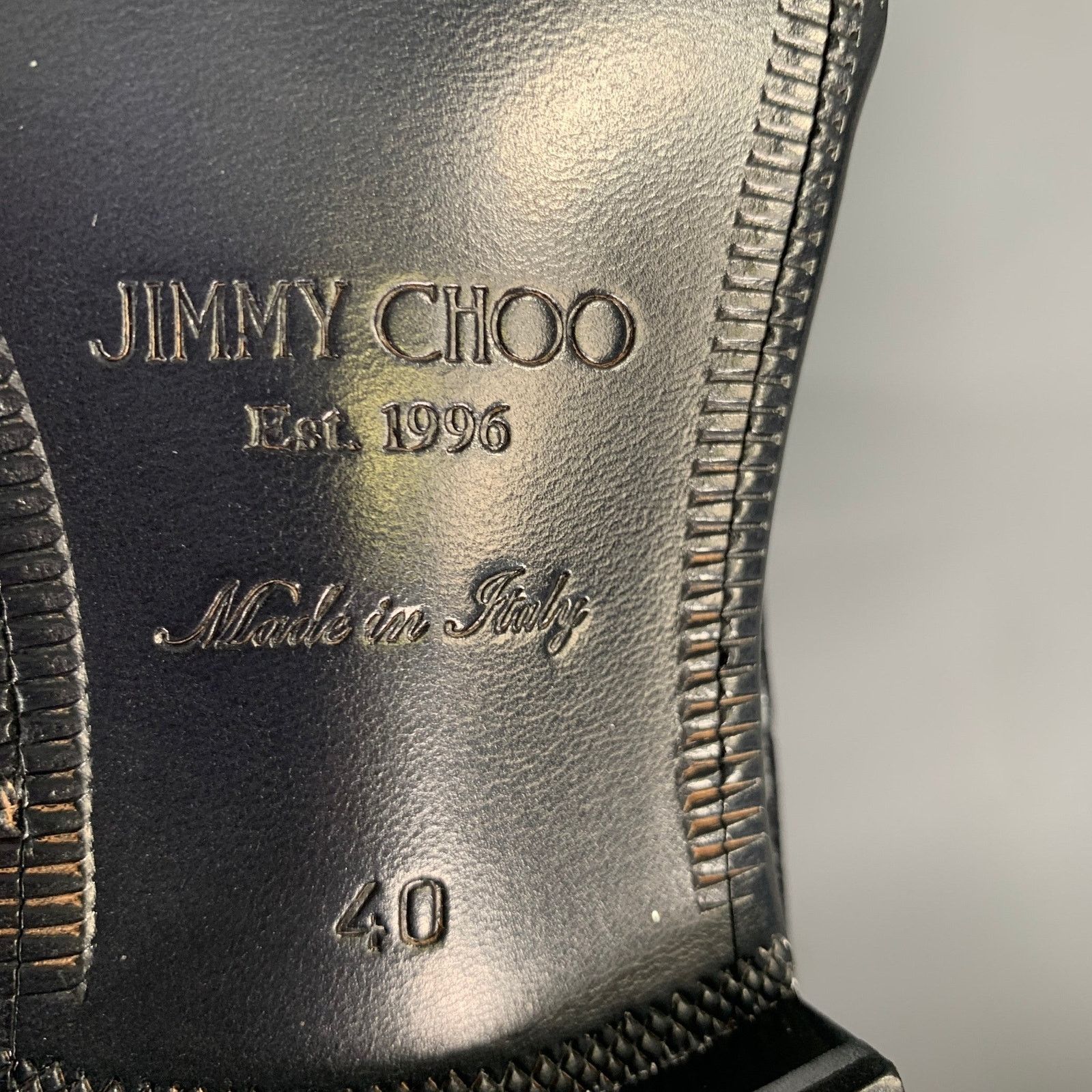 Jimmy Choo JIMMY CHOO Silver Black Medusa Jacquard Tassels Loafers Size US 7 / EU 40 - 7 Thumbnail