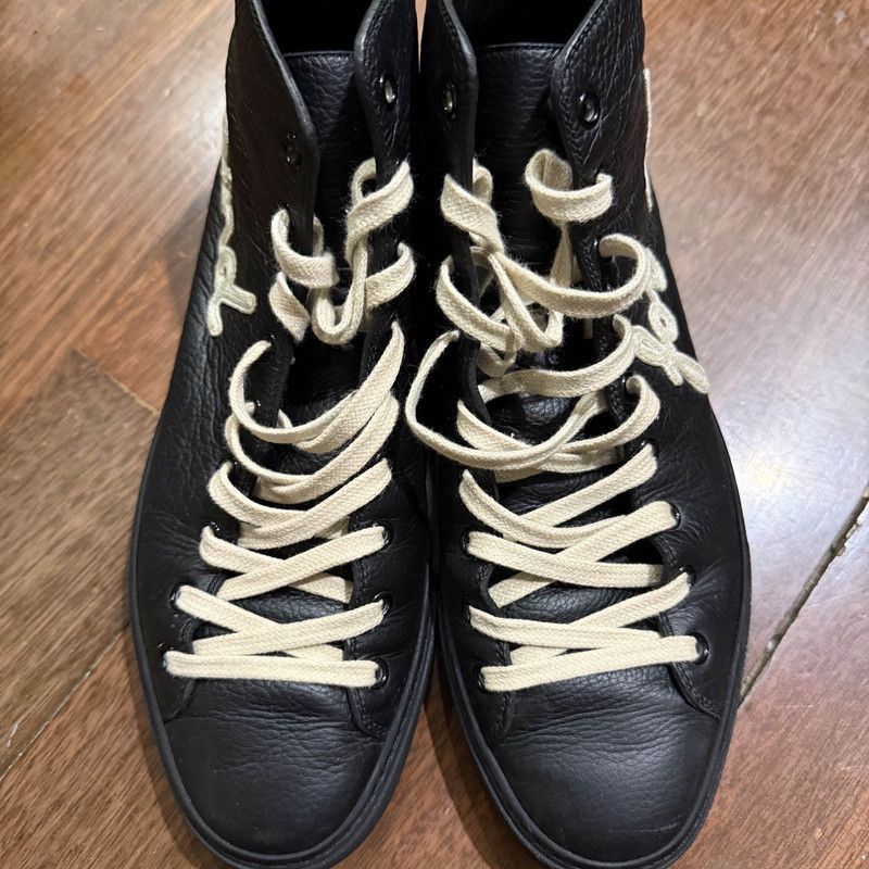 Gucci Gucci Black Patterned High-Top Sneakers Size US 8 / EU 41 - 2 Thumbnail