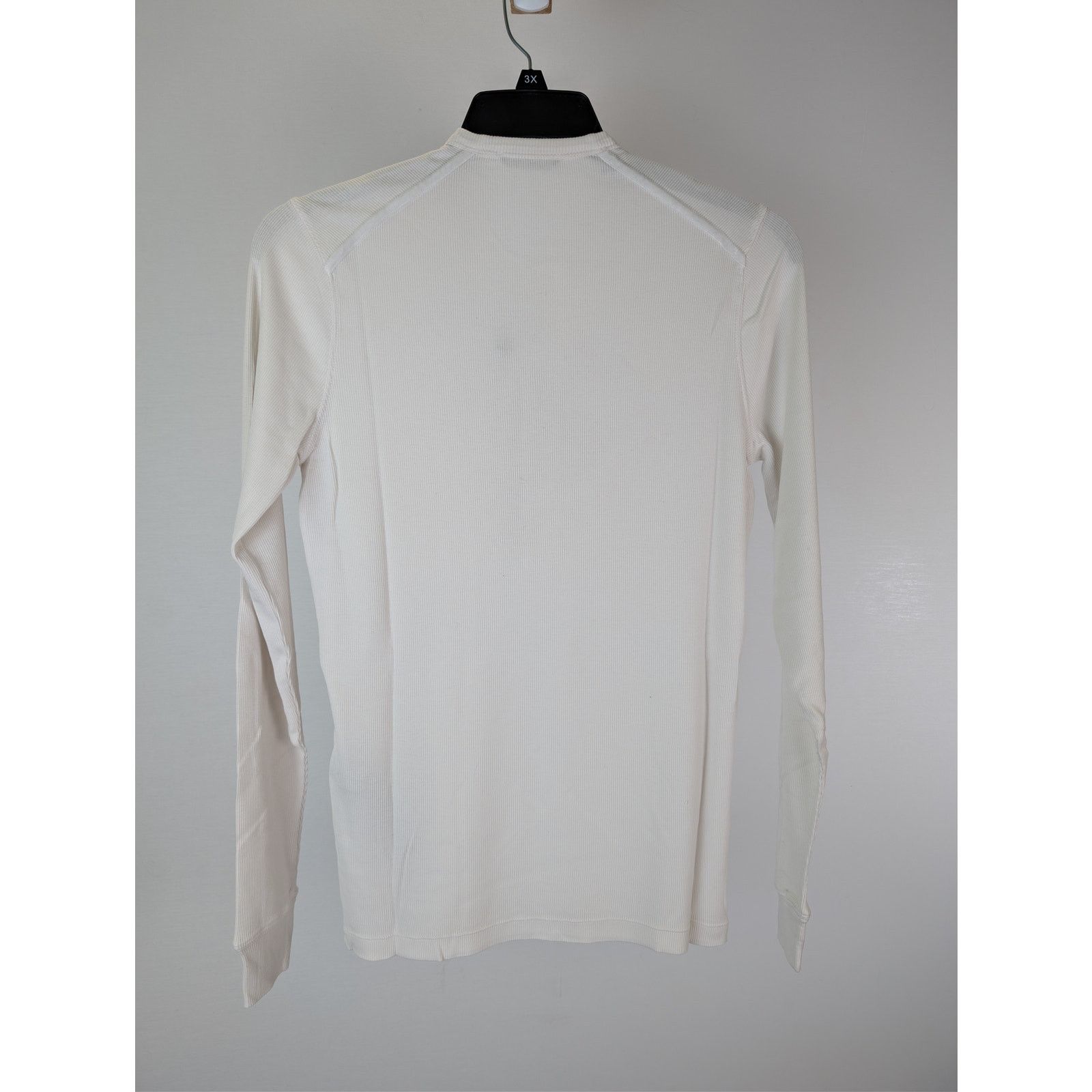 Tom Ford o1rshd1 Q:2/ Ribbed Henley Shirt Sweatshirt T-Shirt in Chalk Size US L / EU 52-54 / 3 - 11 Thumbnail