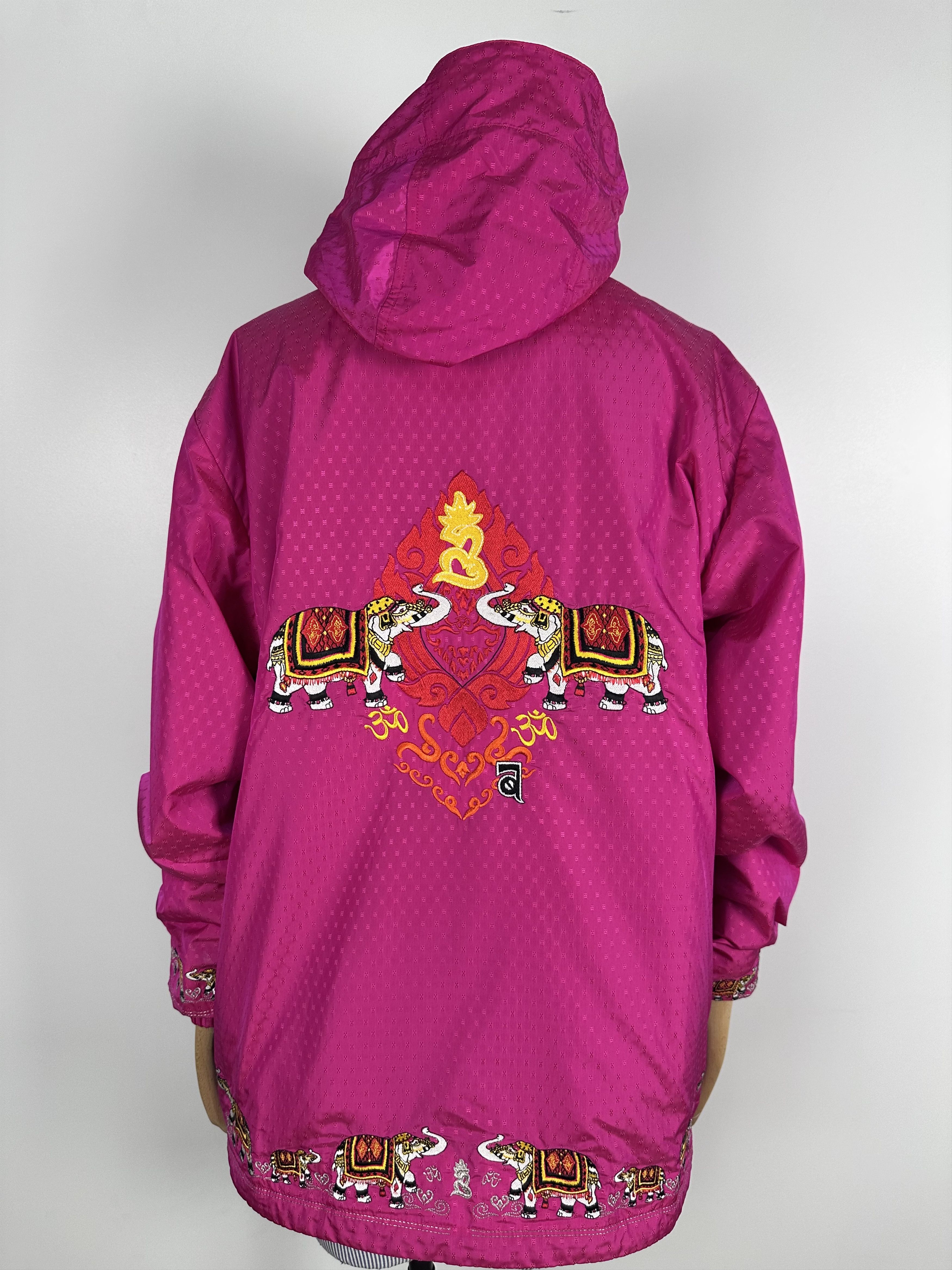 Bogner Bogner Vintage Ski Jacket India Embroidered Pink Womens Size L / US 10 / IT 46 - 1 Thumbnail
