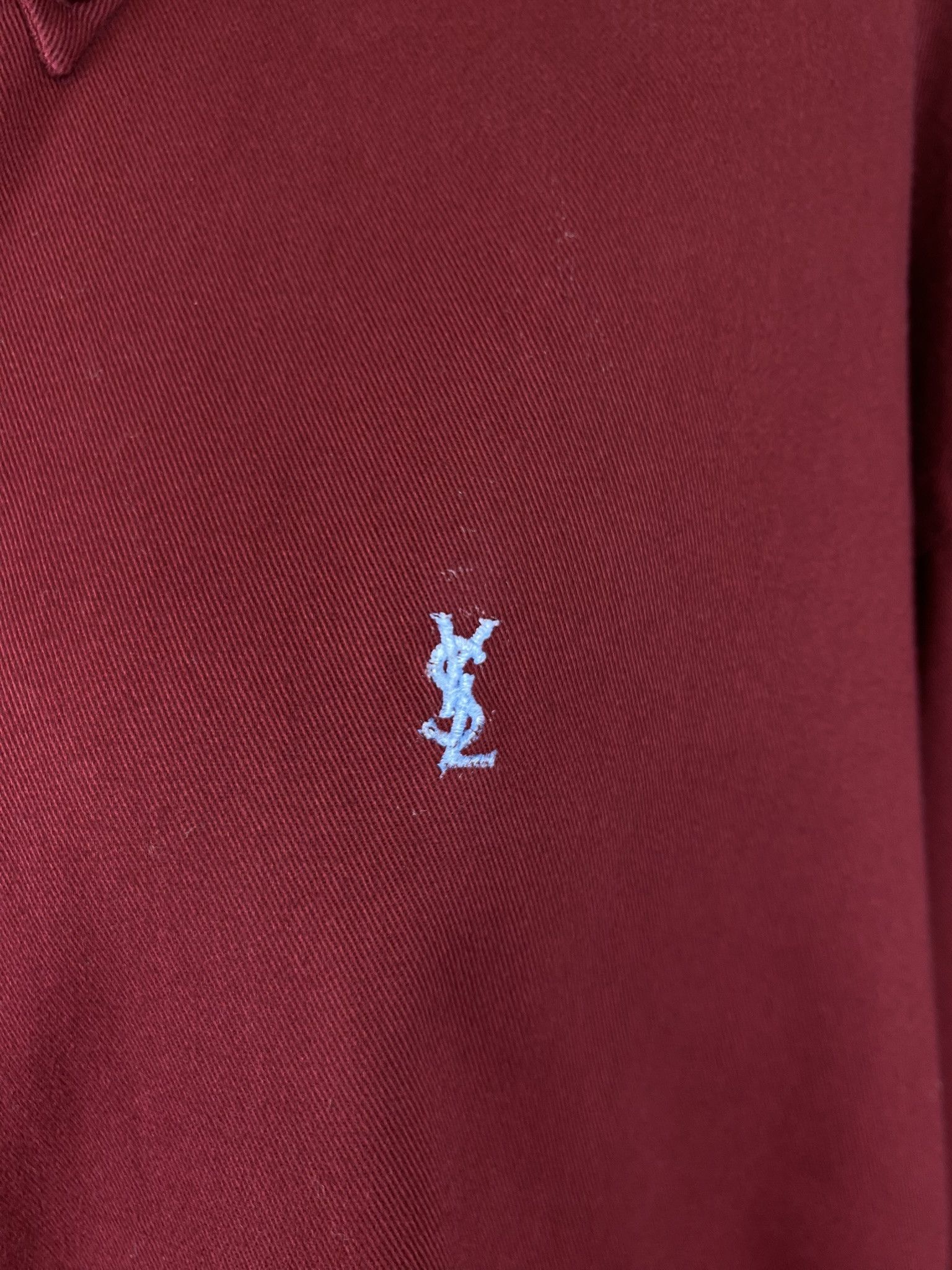 Vintage × Yves Saint Laurent yves saint lauren pour homme overshirt shirt heavy cotton Size US XL / EU 56 / 4 - 4 Thumbnail