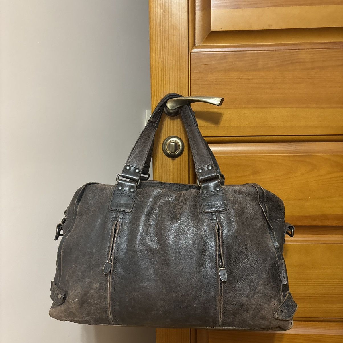 Vintage Vintage Avant-Garde Leather Travel Luggage Bag Grunge ERD Size ONE SIZE - 1 Thumbnail