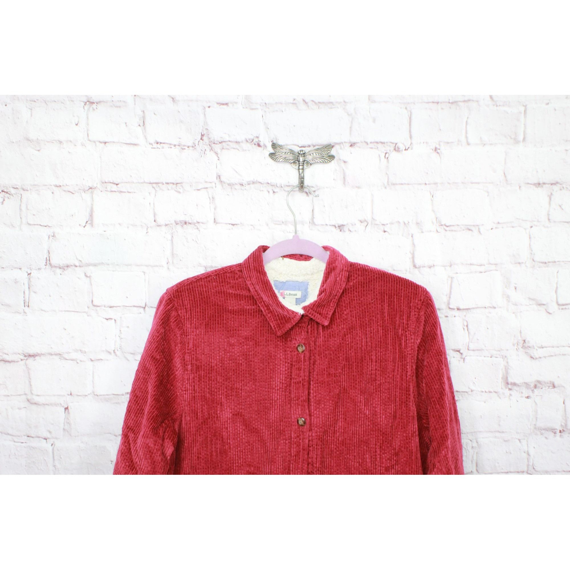 L.L. Bean LL Bean Women's Corduroy Relaxed Shirt Lined Size M / US 6-8 / IT 42-44 - 2 Thumbnail