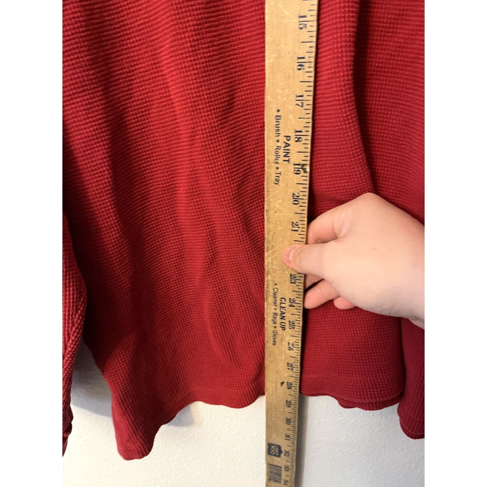 Eddie Bauer VTG Eddie Bauer Long Sleeve Mock Neck Top Red L Cotton USA Men Size US L / EU 52-54 / 3 - 4 Thumbnail