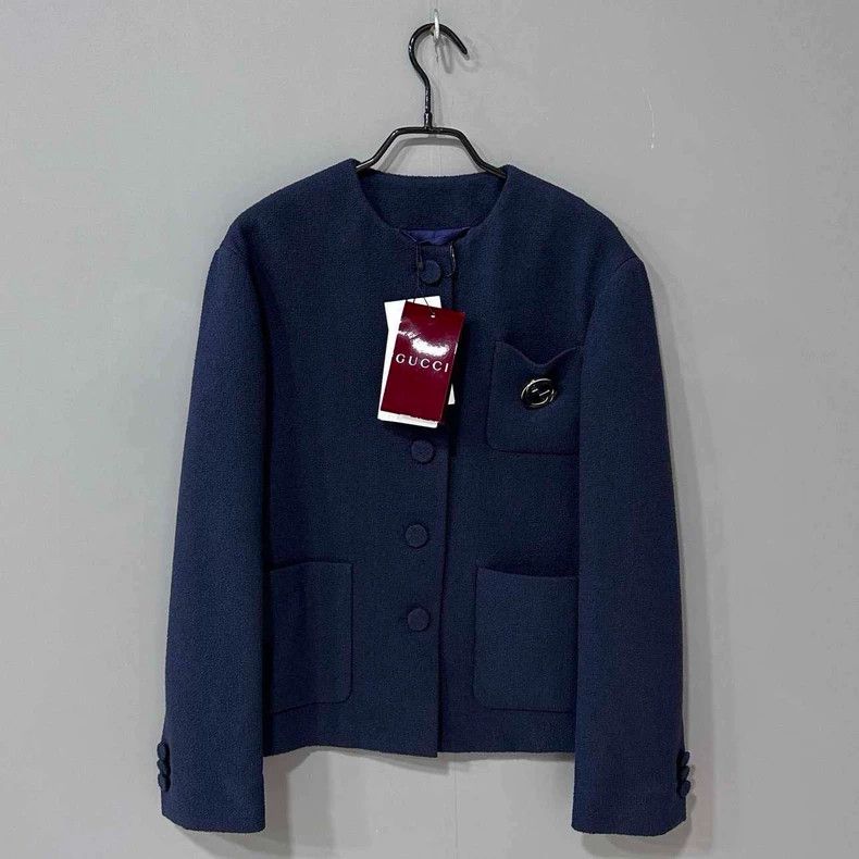 Gucci Gucci Tweed metal logo jacket 2506-Nextarrow Size S / US 4 / IT 40 - 1 Thumbnail